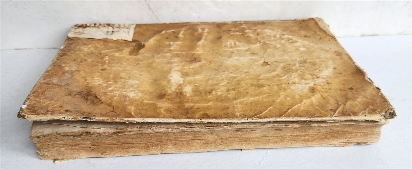 1709 PRATTICA ECCLESIASTICA CIVILE CRIMINALE antique VELLUM BOUND LAW BOOK FOLIO