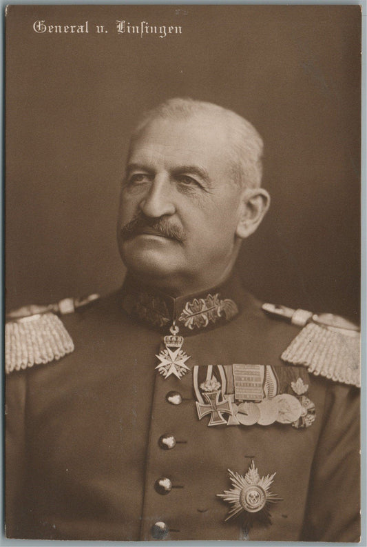 GERMAN WWI GENERAL MILITARY ANTIQUE REAL PHOTO POSTCARD RPPC