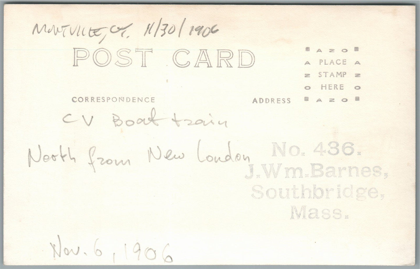 RAILROAD railway TRAIN WRECK MONTVILLE CT ANTIQUE REAL PHOTO POSTCARD RPPC