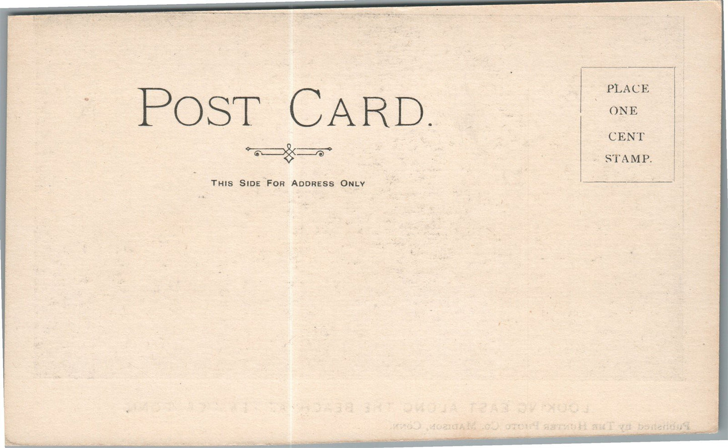 FENWICK CT along the beach ANTIQUE POSTCARD