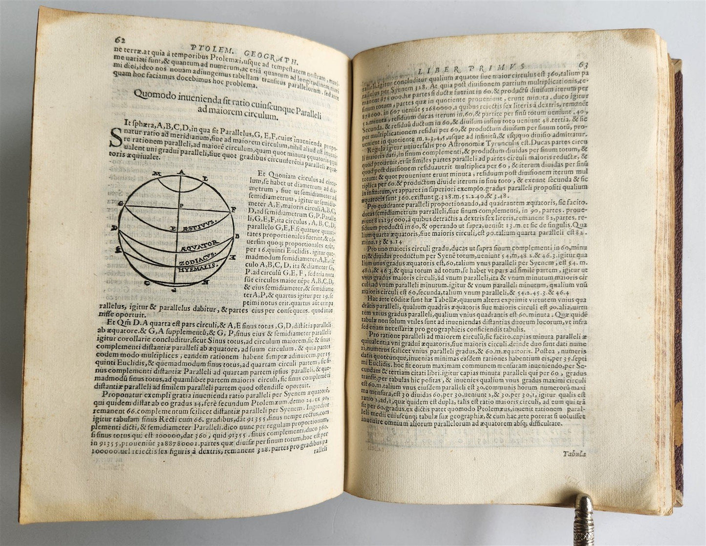 1562 PTOLEMY GEOGRAPHY antique GEOGRAPHIA CL. PTOLEMAEI ILLUSTRATED 16th CENTURY