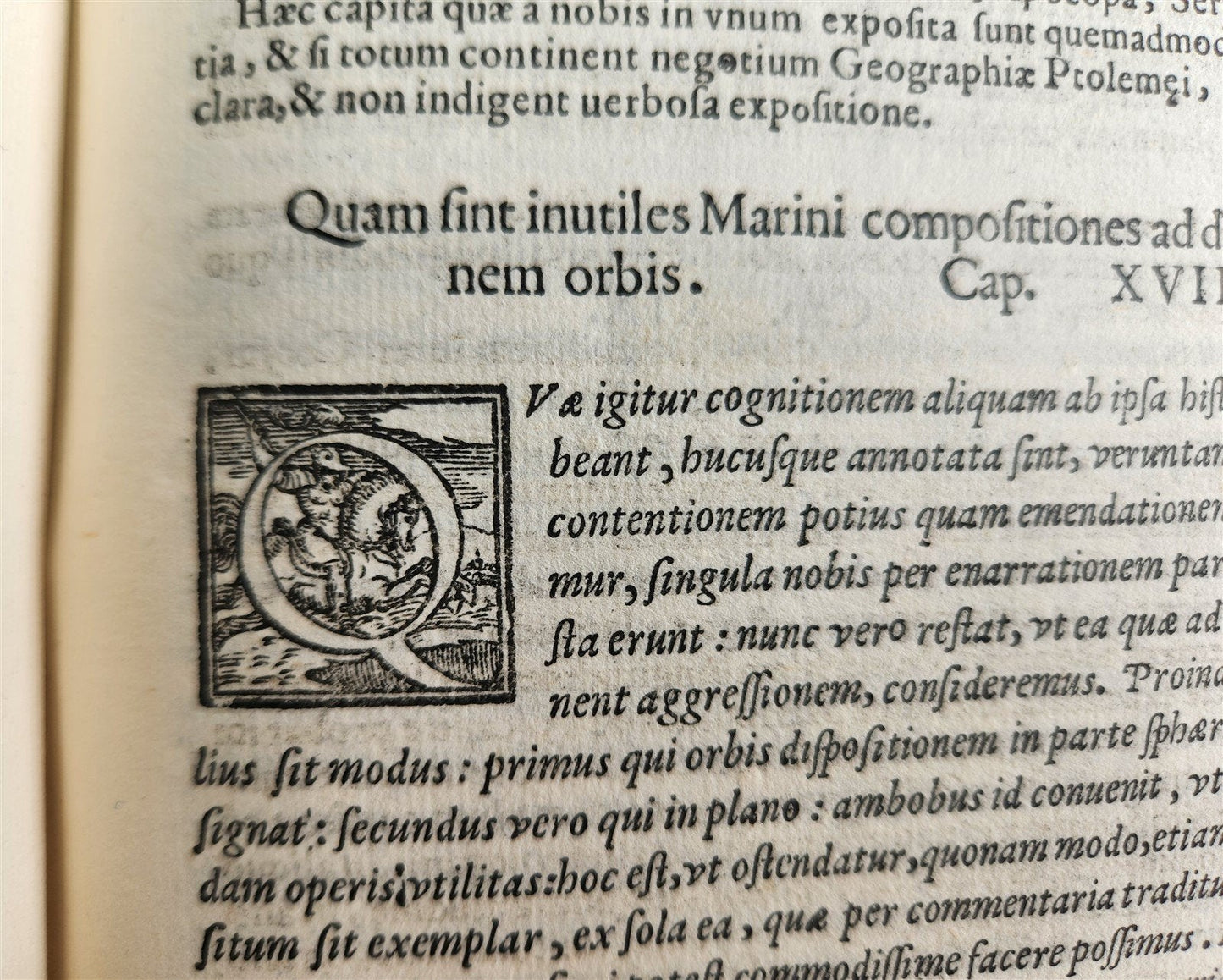 1562 PTOLEMY GEOGRAPHY antique GEOGRAPHIA CL. PTOLEMAEI ILLUSTRATED 16th CENTURY