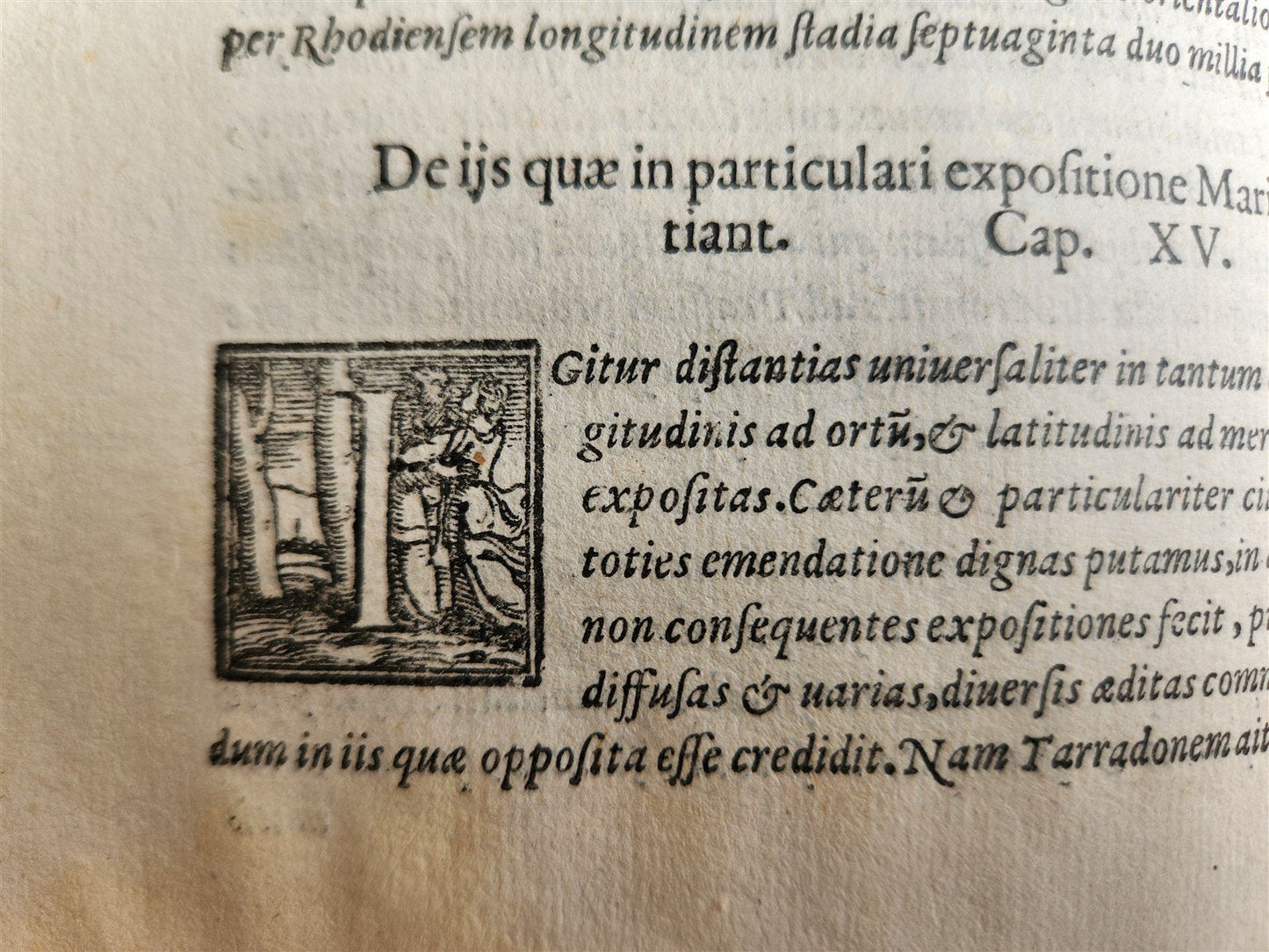1562 PTOLEMY GEOGRAPHY antique GEOGRAPHIA CL. PTOLEMAEI ILLUSTRATED 16th CENTURY