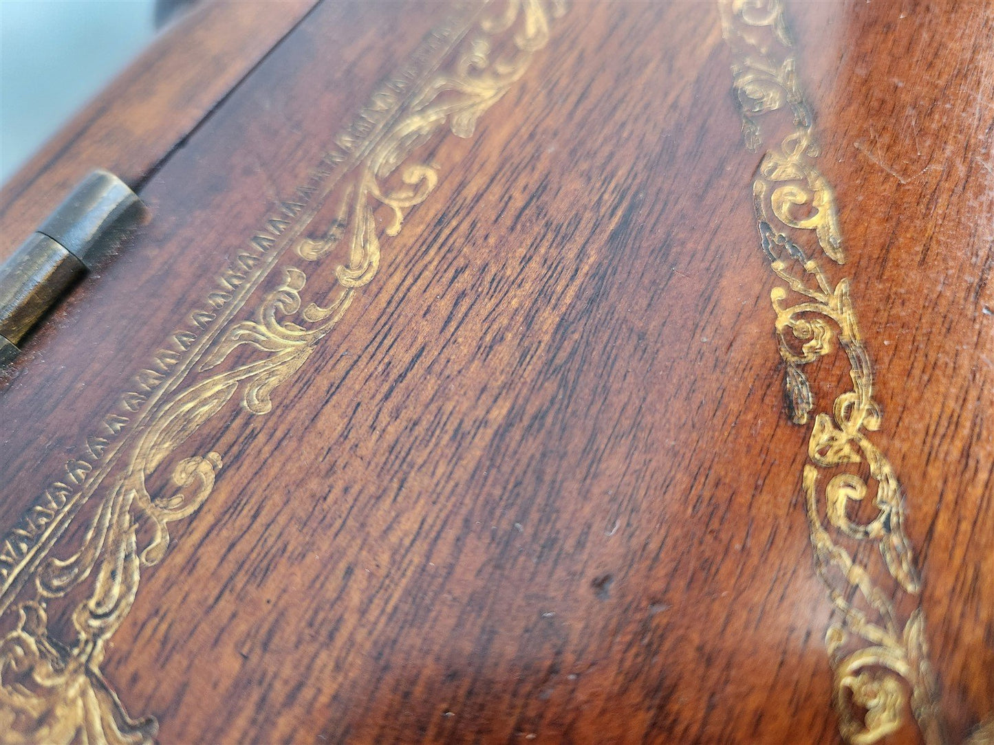 BOOK SHAPE WOODEN BOX SAFE CONTAINER vintage