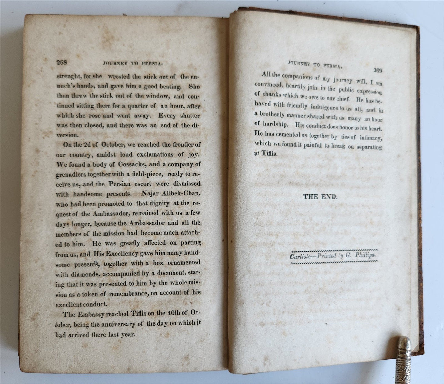 1820 NARRATIVE of JOURNEY to PERSIA in suite of IMPERIAL RUSSIAN EMBASSY antique