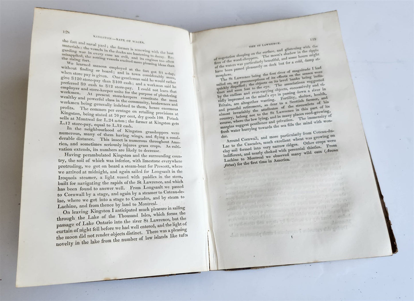 1835 TOUR THROUGH NORTH AMERICA by Scottish farmer Patrick Shireff antique