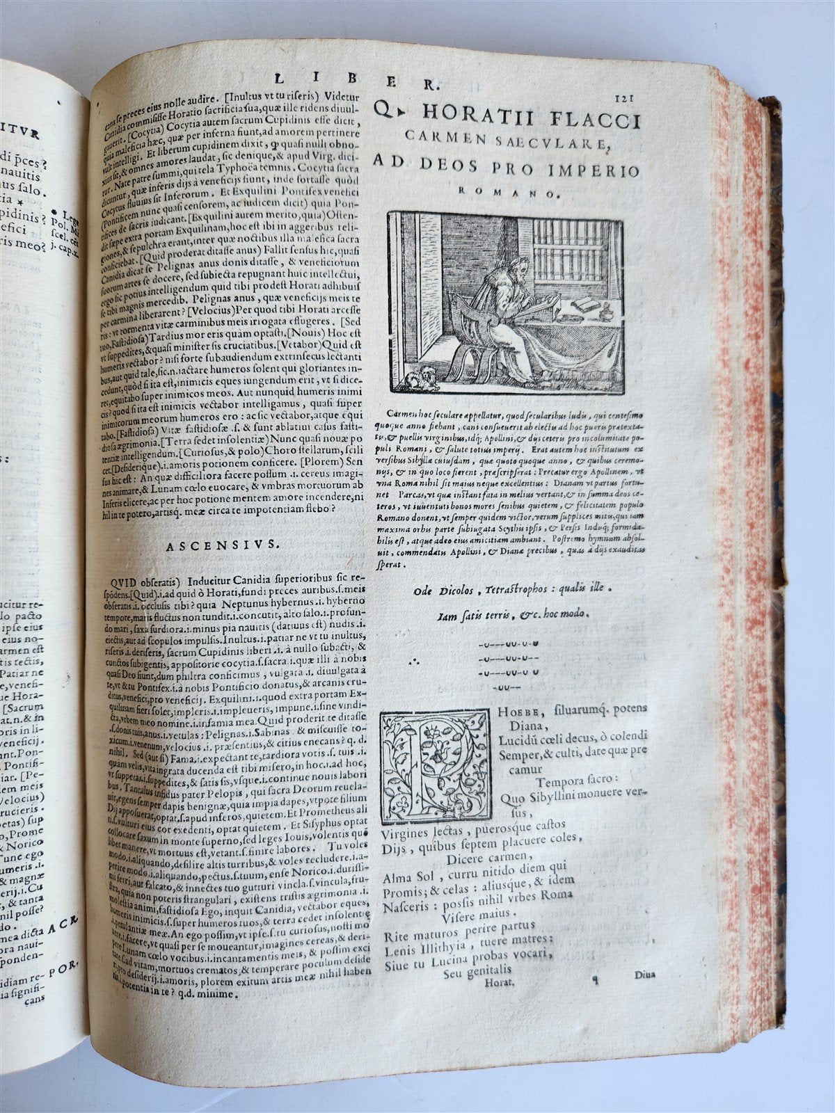 1576 HORACE POETRY antique 16th century folio ILLUSTRATED