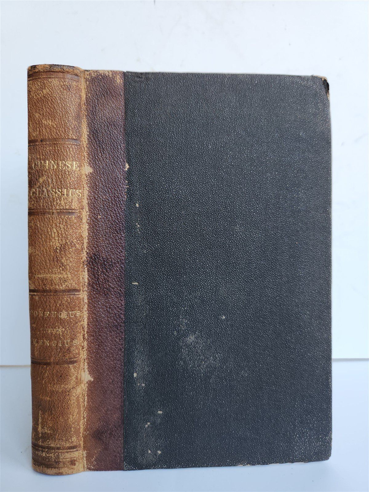 1866 CHINESE CLASSICS CONFUCIUS antique AMERICAN PRINTING Worcester MA