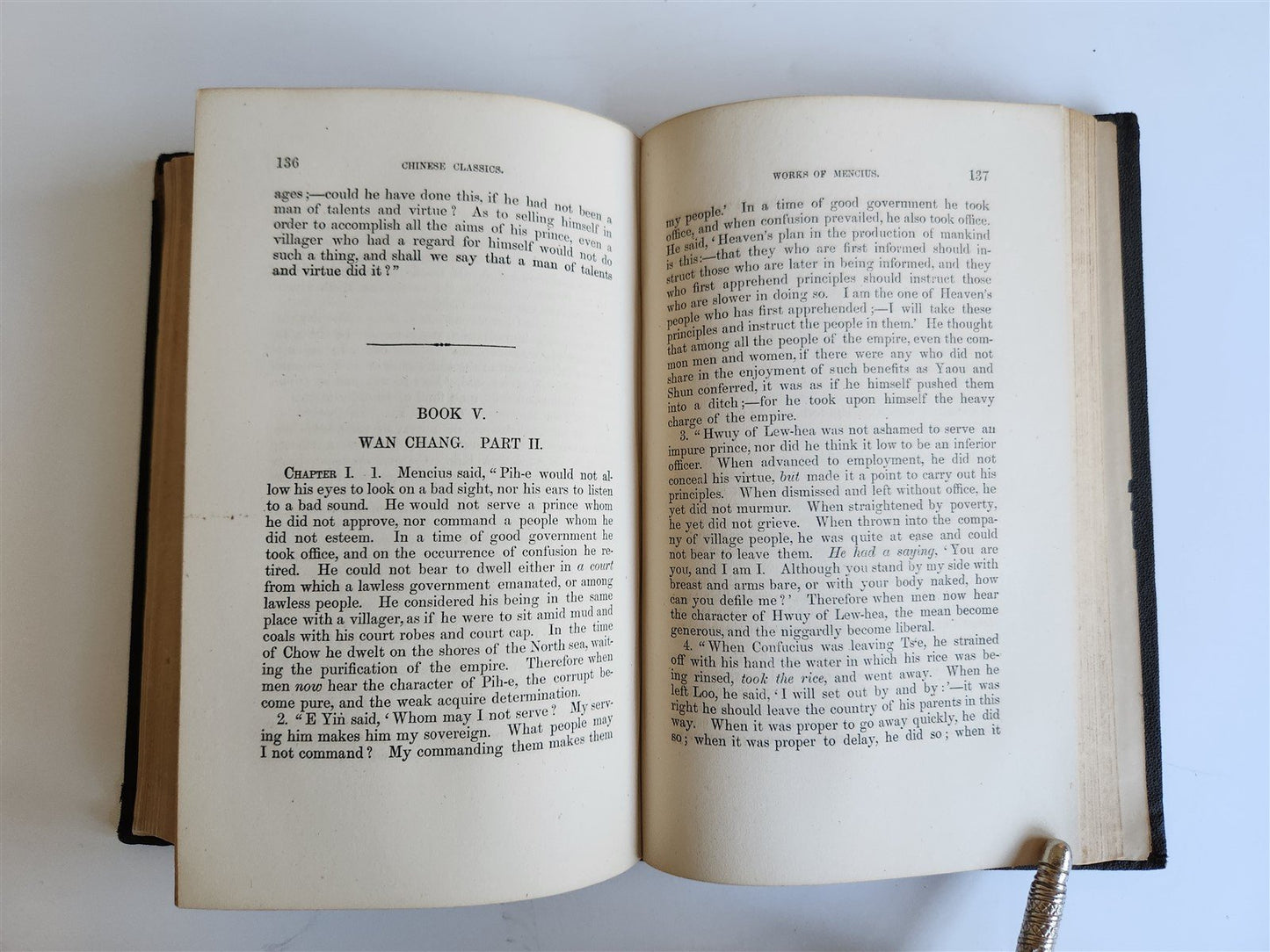 1866 CHINESE CLASSICS CONFUCIUS antique AMERICAN PRINTING Worcester MA