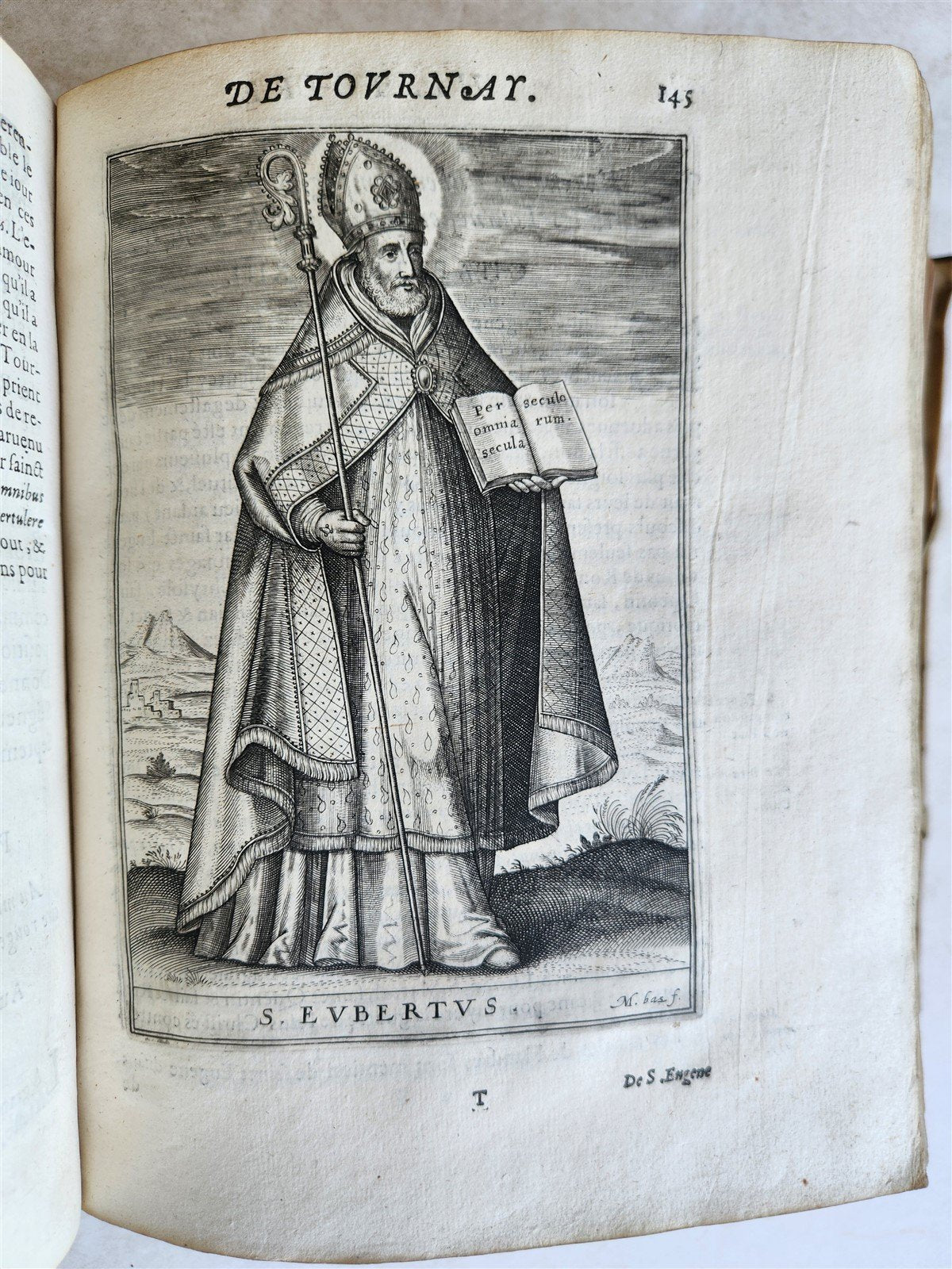 1619 HISTORY of TOURNAY BELGIUM antique ILLUSTRATED vellum bound
