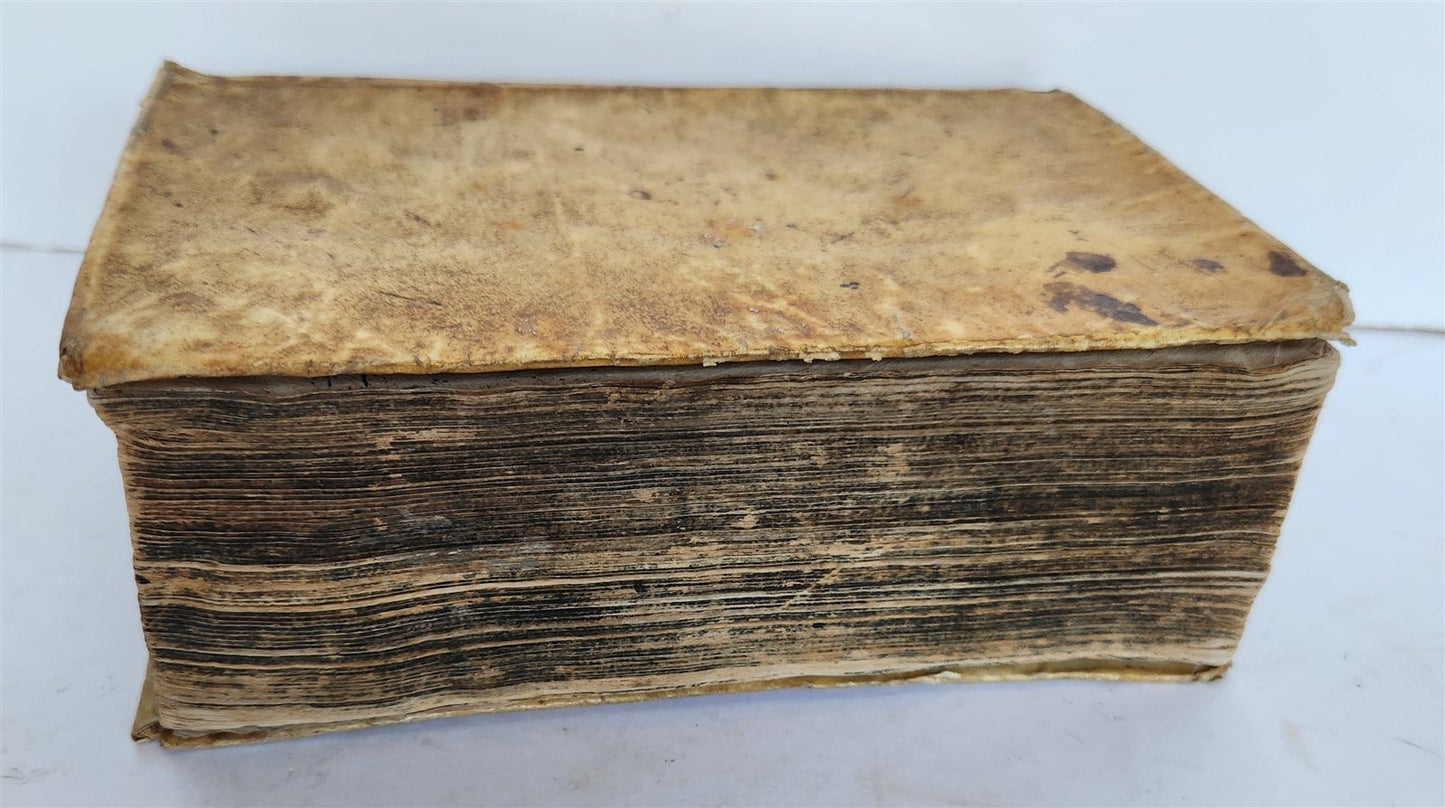 1679 BIBLE in LATIN antique vellum bound OLD & NEW TESTAMENT BIBLIA SACRA