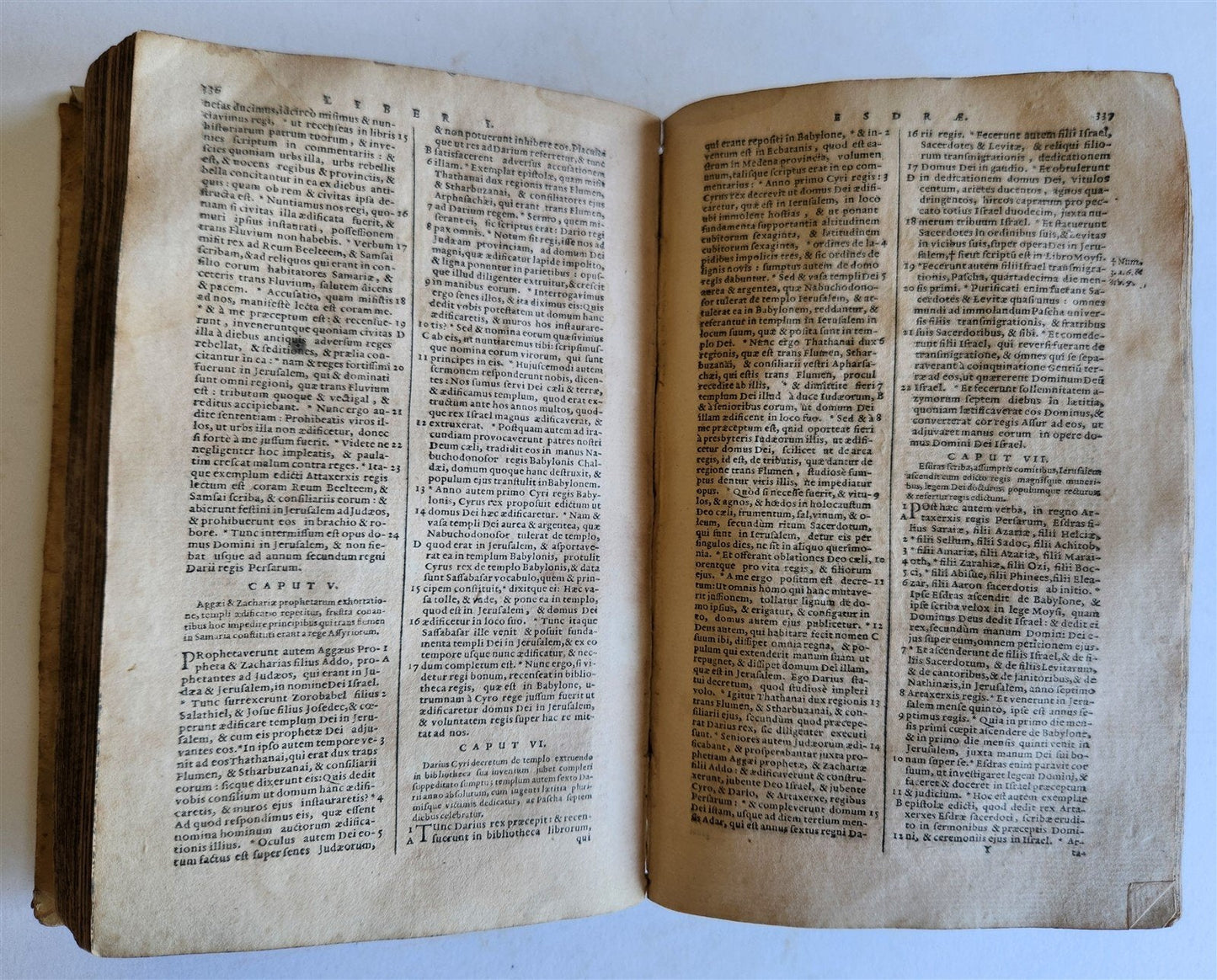 1679 BIBLE in LATIN antique vellum bound OLD & NEW TESTAMENT BIBLIA SACRA