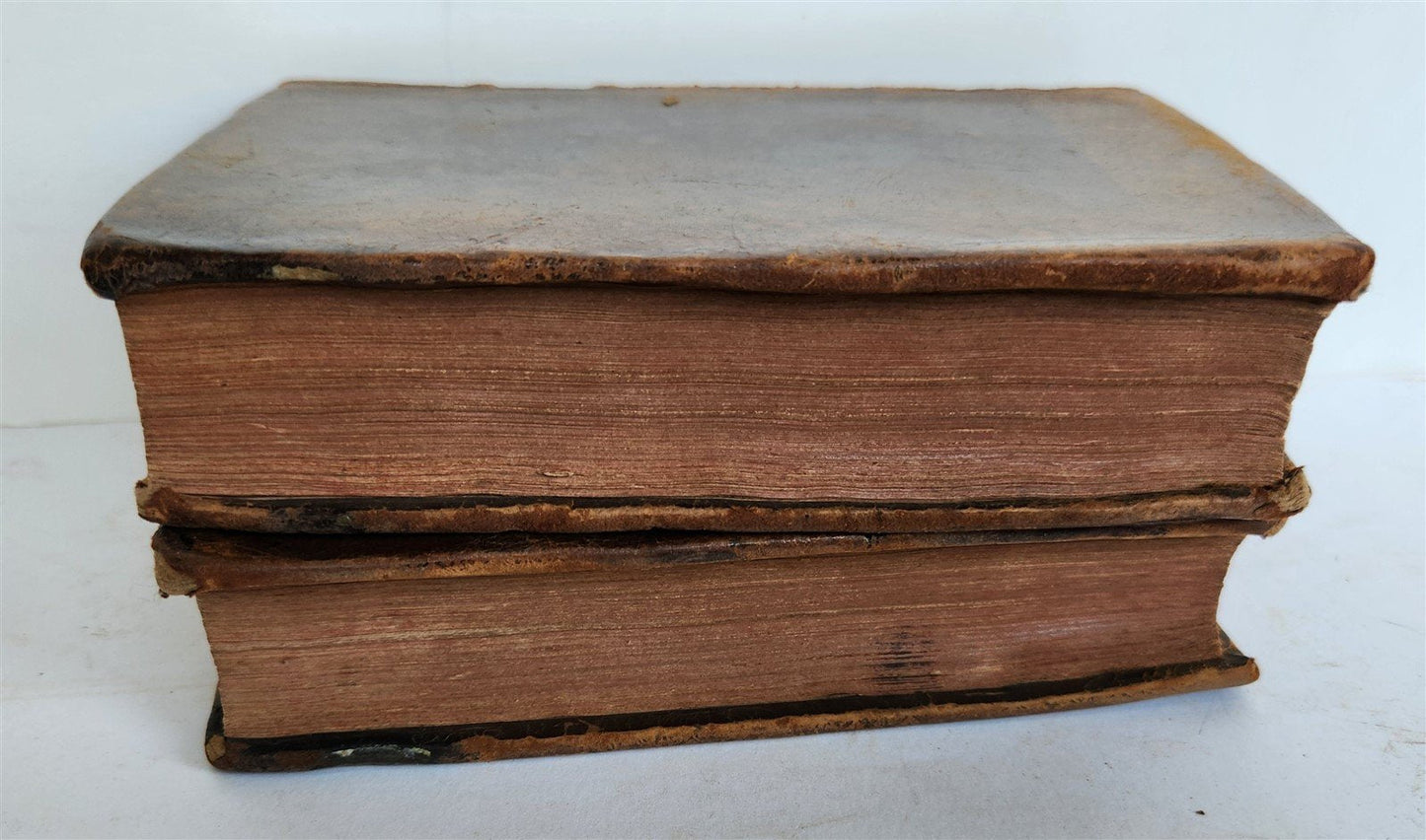 1700 WORKS of PLATO in FRENCH 2 VOLUMES antique