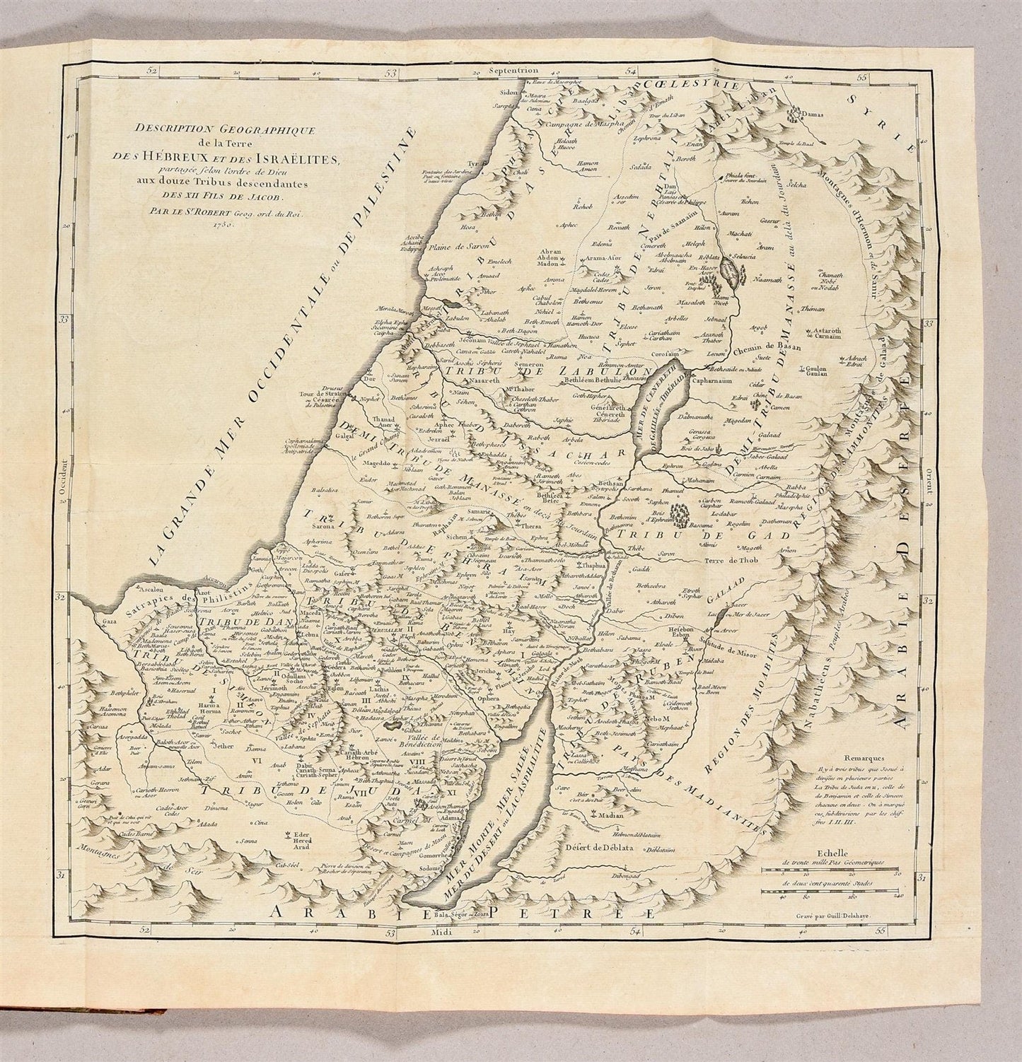 1750 BIBLE in FRENCH 6 VOLUMES antique ILLUSTRATED w/ 3 MAPS