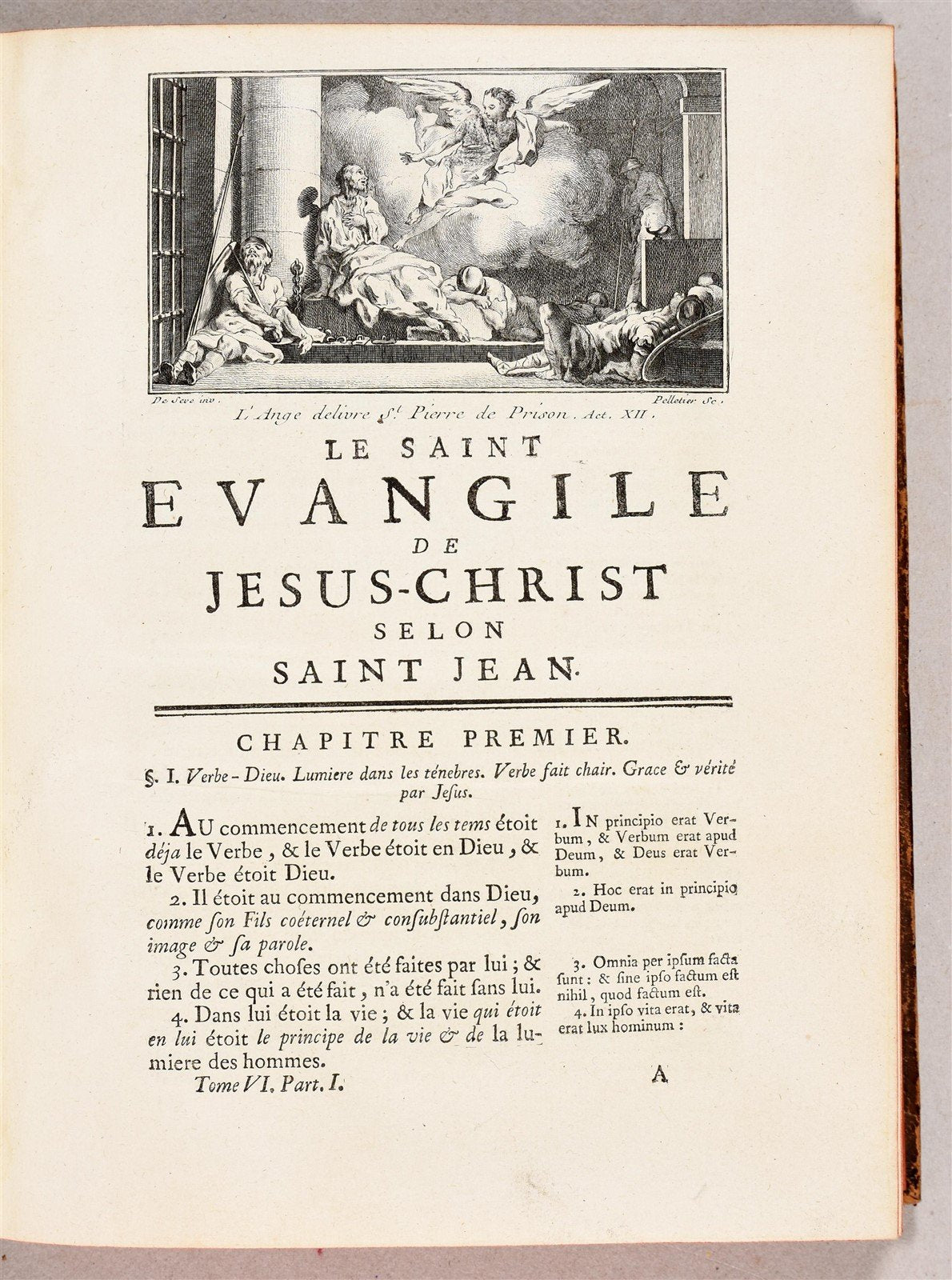1750 BIBLE in FRENCH 6 VOLUMES antique ILLUSTRATED w/ 3 MAPS