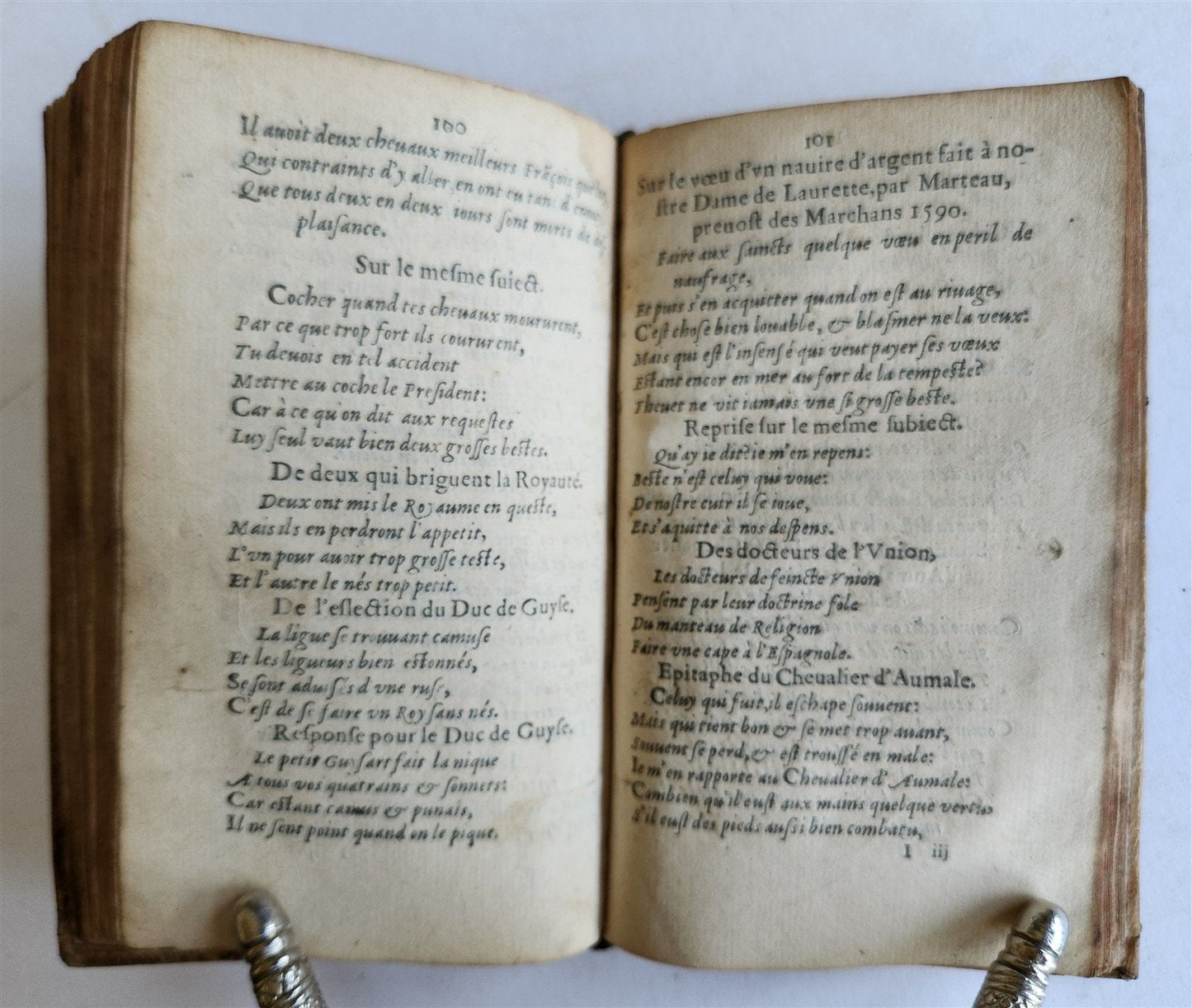 1595 SATYRE MENIPPEE ILLUSTRATED antique 16th CENTURY political & satirical work