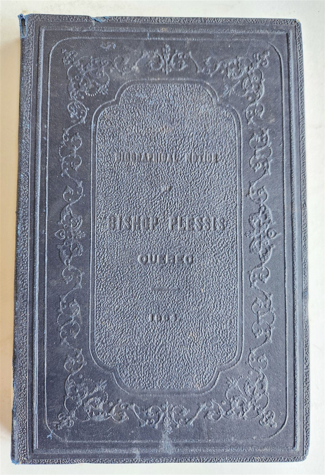 1864 JOSEPH-OCTAVE PLESSIS BISHOP of QUEBEC BIOGRAPHICAL NOTICE antique