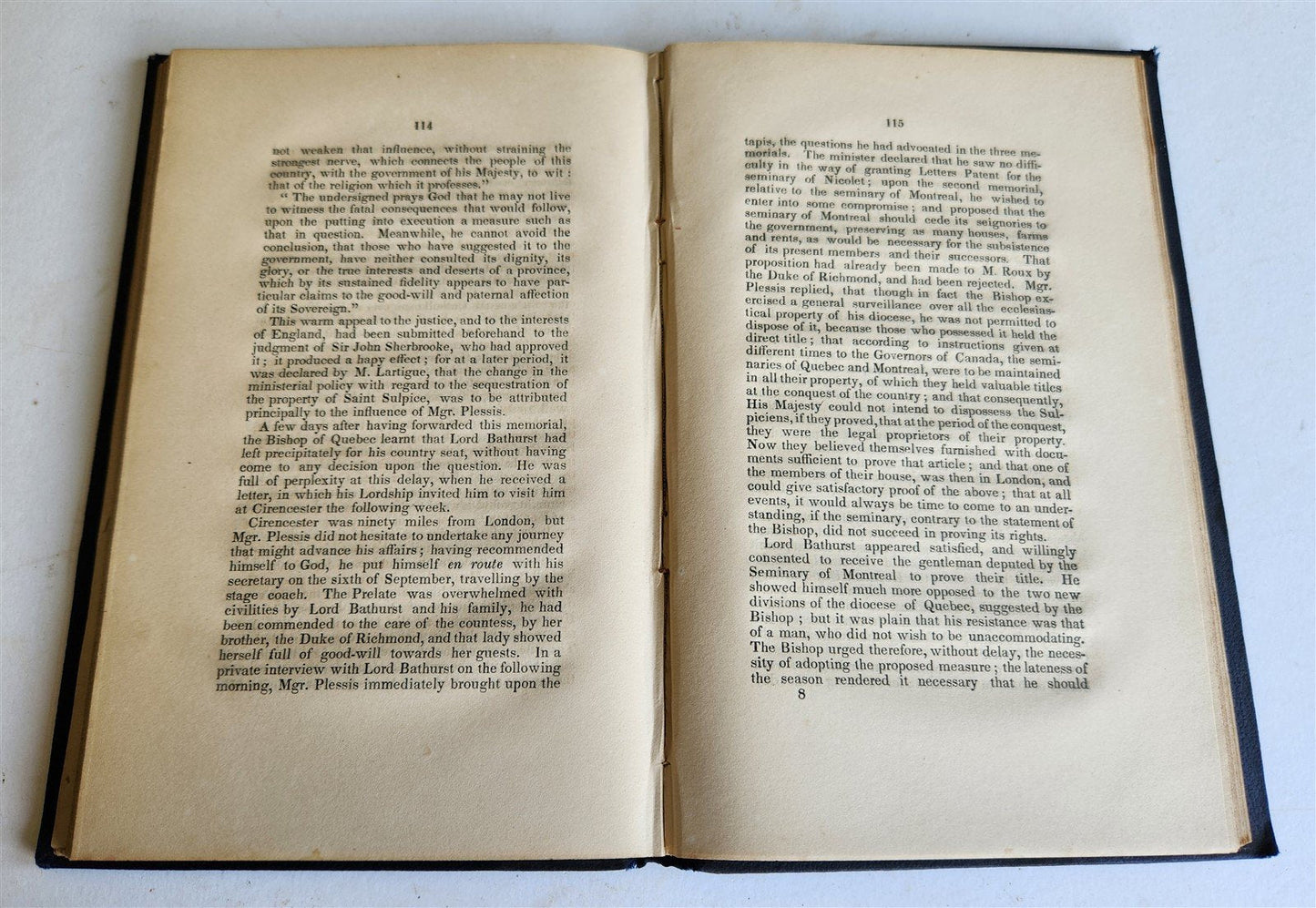 1864 JOSEPH-OCTAVE PLESSIS BISHOP of QUEBEC BIOGRAPHICAL NOTICE antique