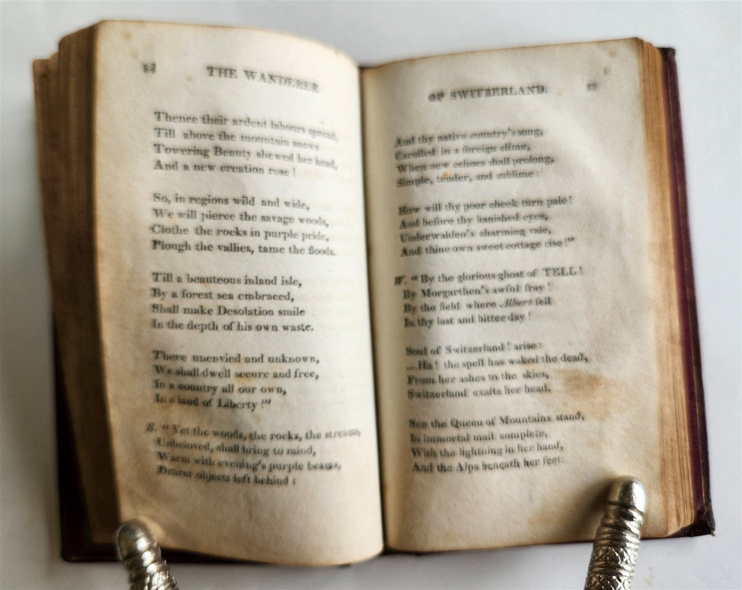 1811 THE WANDERER of SWITZERLAND POEMS by JAMES MONTGOMERY antique AMERICANA