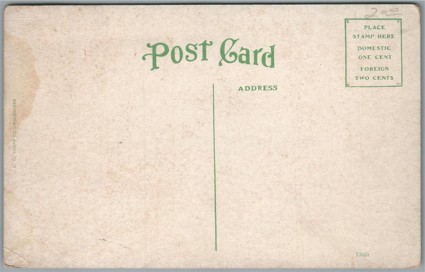 SPARTA WI WATER STREET ANTIQUE POSTCARD
