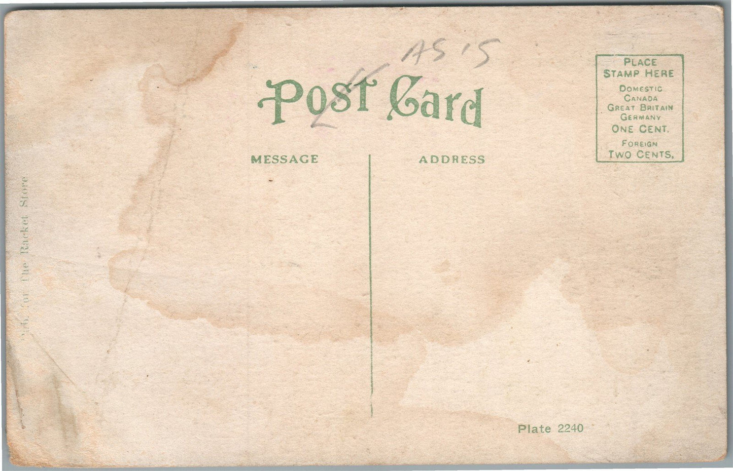 BANGOR WI COMMERCIAL STREET ANTIQUE POSTCARD