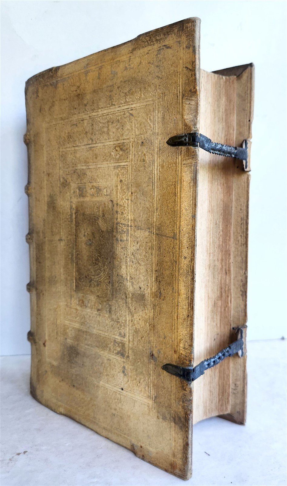 1600 JESUIT PRIEST GEORG SCHERER WRITINGS antique FOLIO pigskin 16th CENTURY