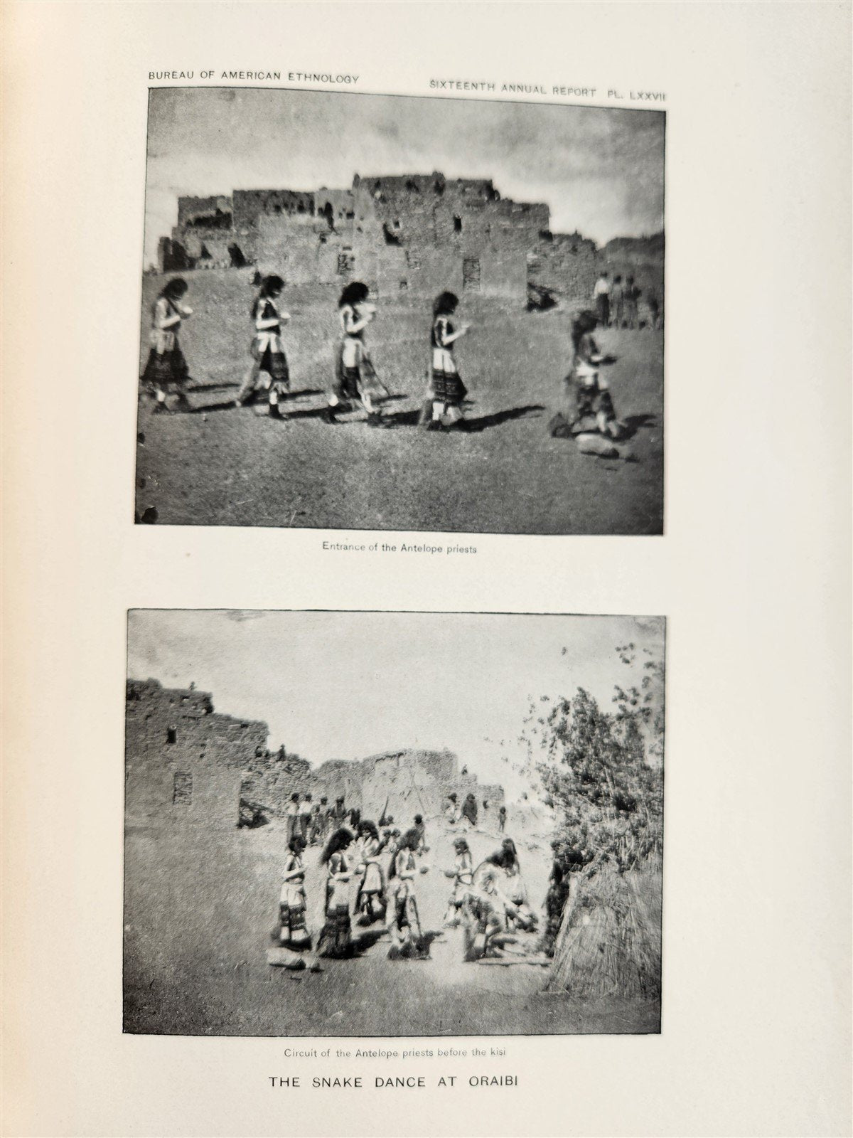 1894-95 AMERICAN ETHNOLOGY REPORT antique ILLUSTRATED