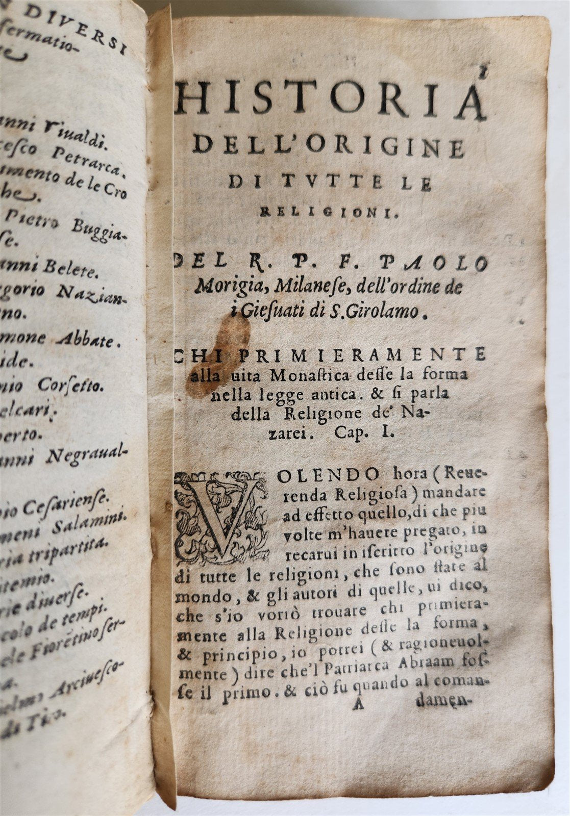1590 HISTORY of WORLD'S RELIGIONS antique 16th CENTURY VELLUM BOUND