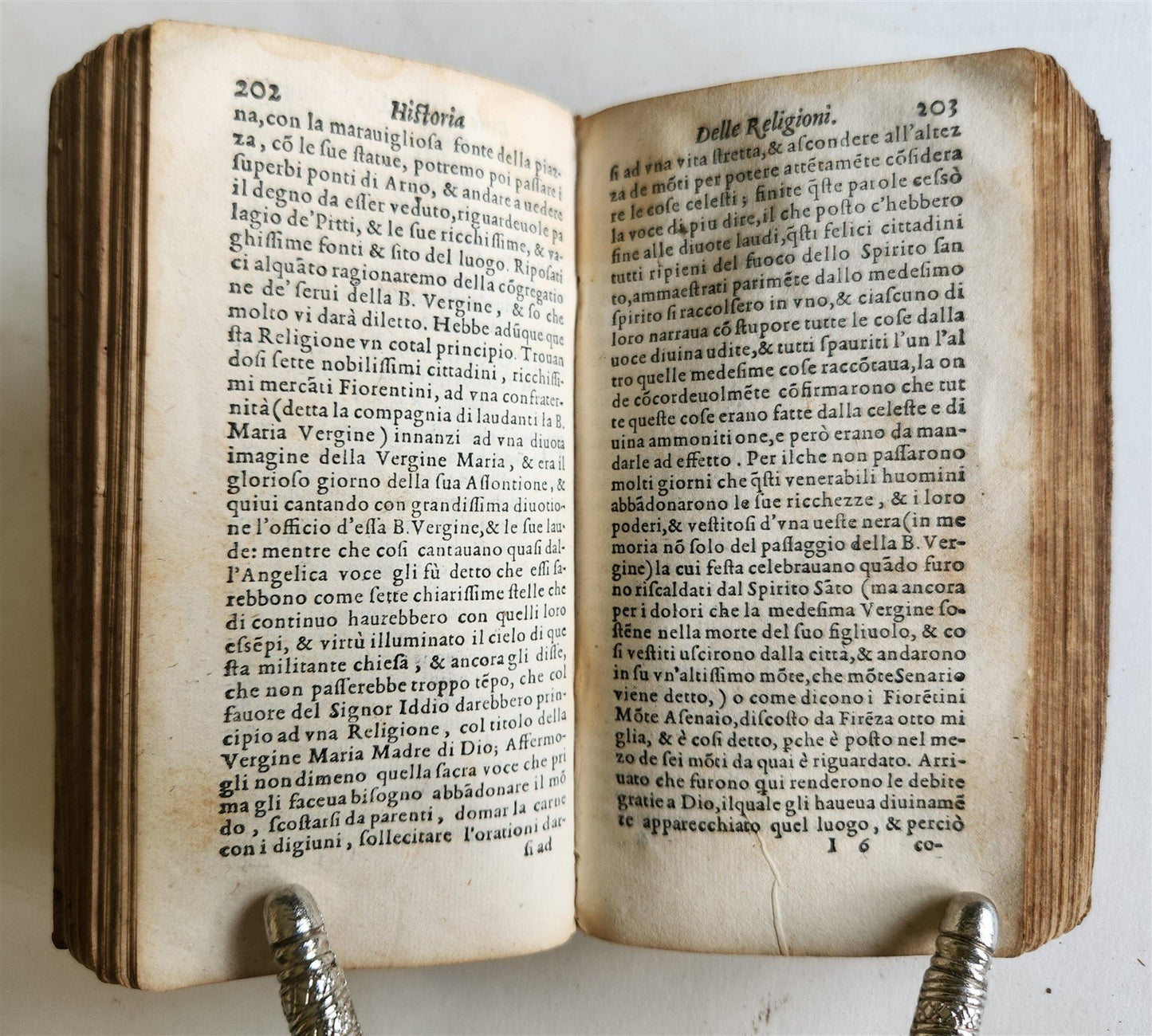 1590 HISTORY of WORLD'S RELIGIONS antique 16th CENTURY VELLUM BOUND