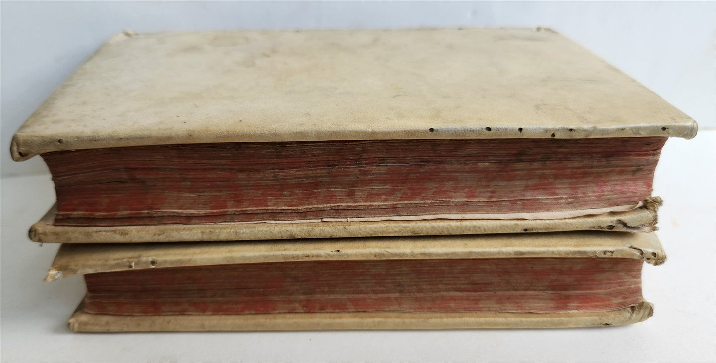 1739 LA SCIENCE des MEDAILLES antique 2 ILLUSTRATED VOLUMES VELLUM BOUND