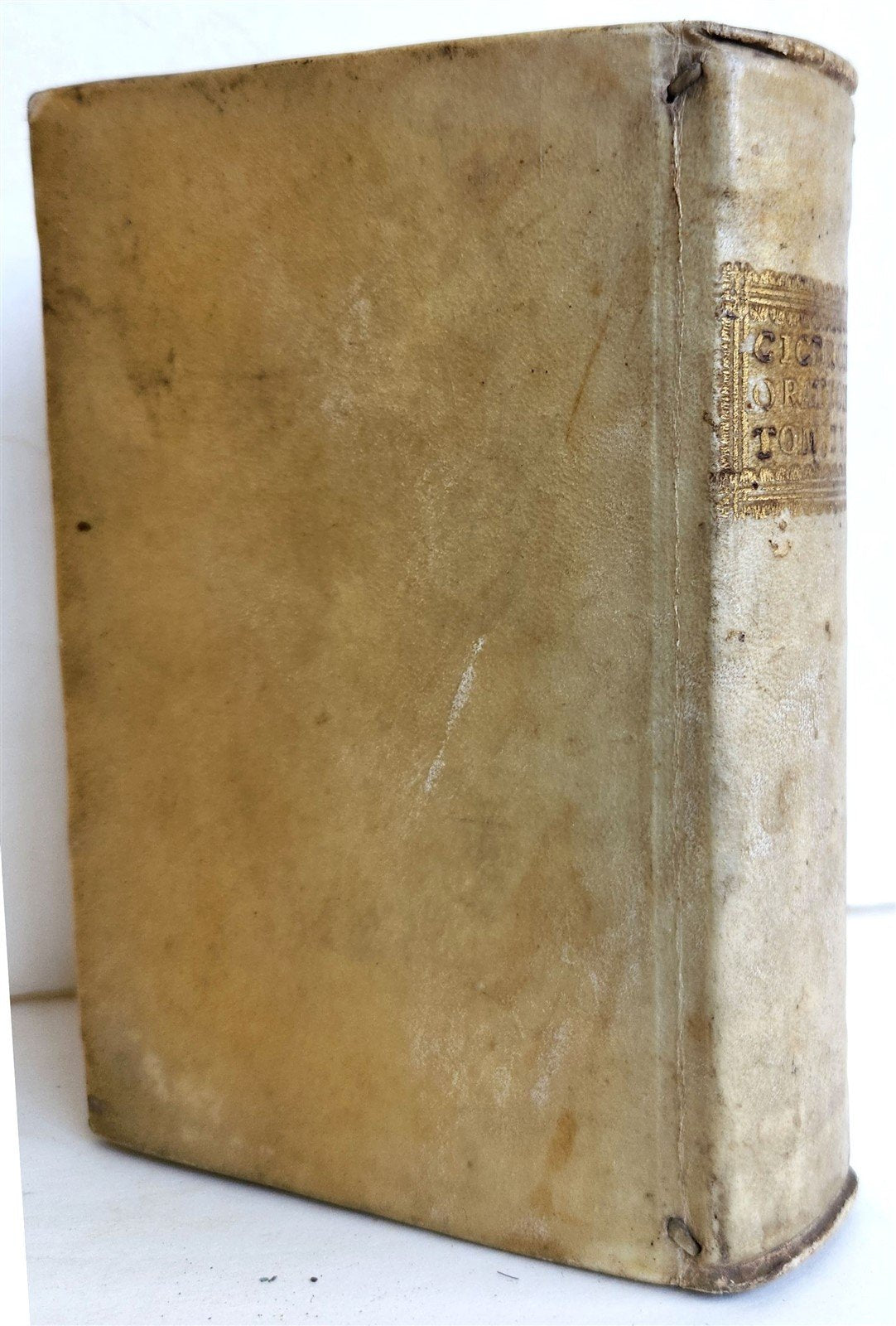 1586 CICERO editd by Paolo Manuzio antique VELLUM BOUND 16th CENTURY