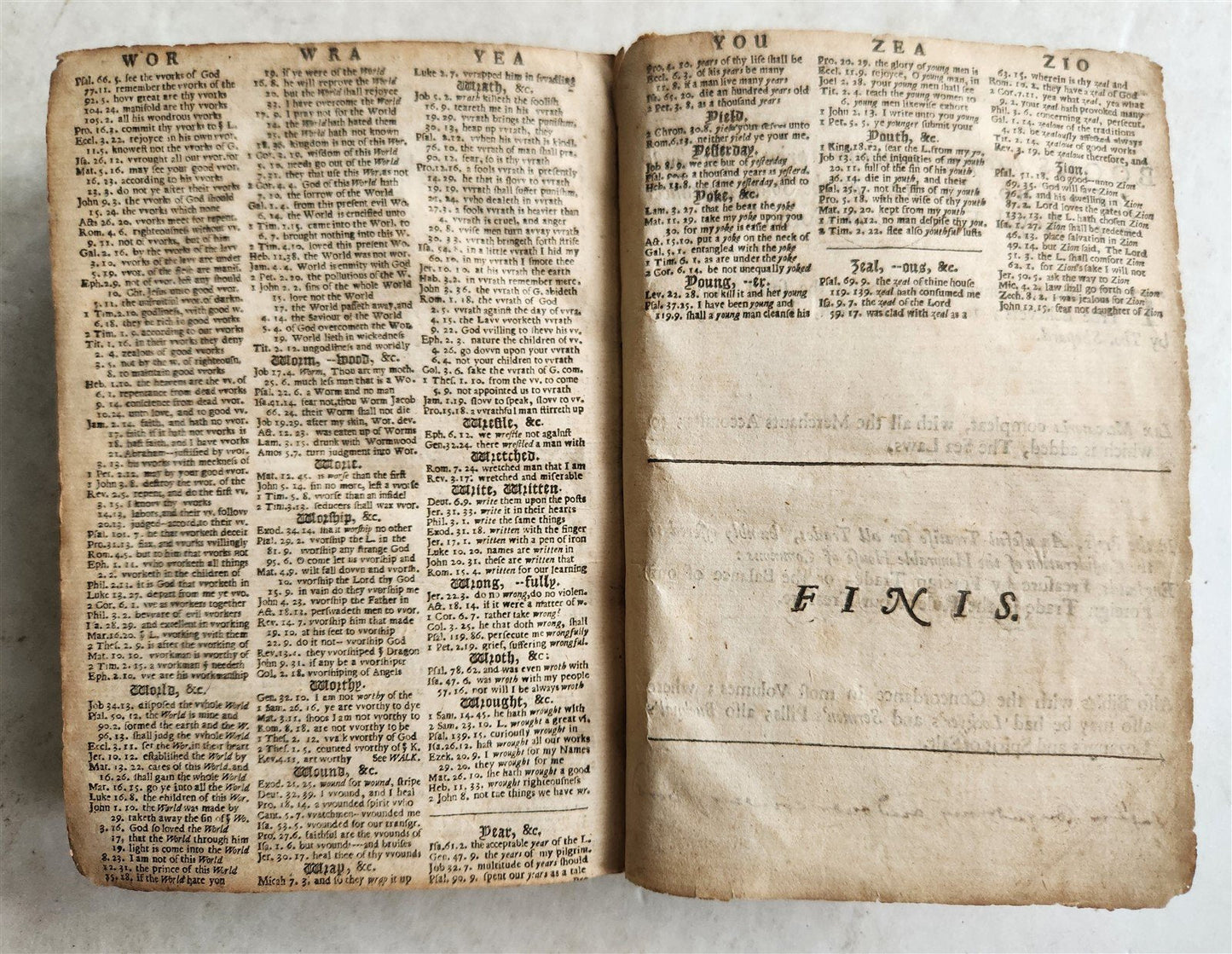 1660 BIBLE in ENGLISH OLD & NEW TESTAMENT by Henry Hills & John Field antique