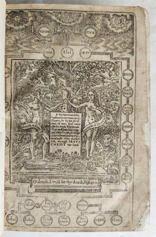 1638 BIBLE in ENGLISH OLD & NEW TESTAMENT by ROBERT BARKER antique w/PSALMS