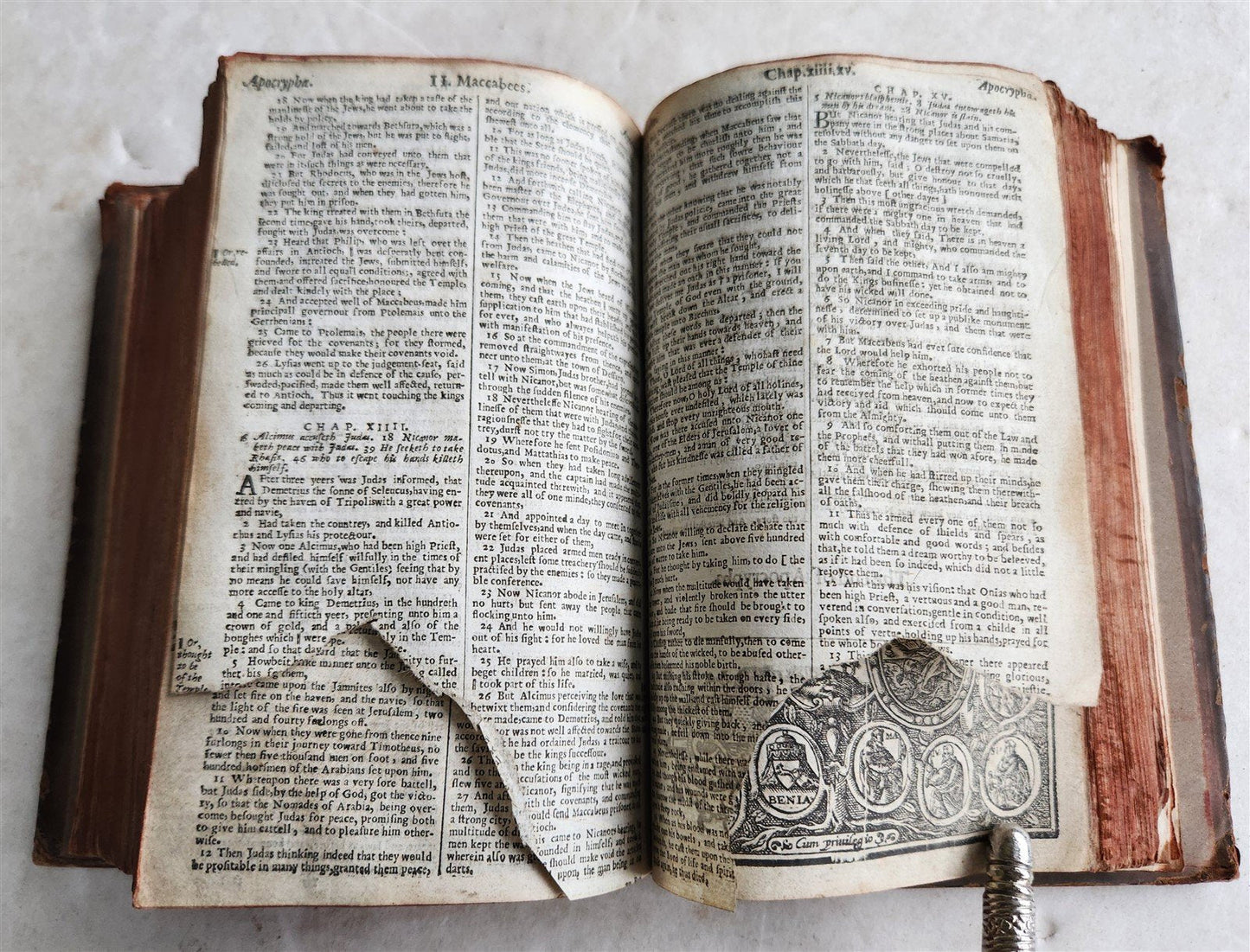 1638 BIBLE in ENGLISH OLD & NEW TESTAMENT by ROBERT BARKER antique w/PSALMS