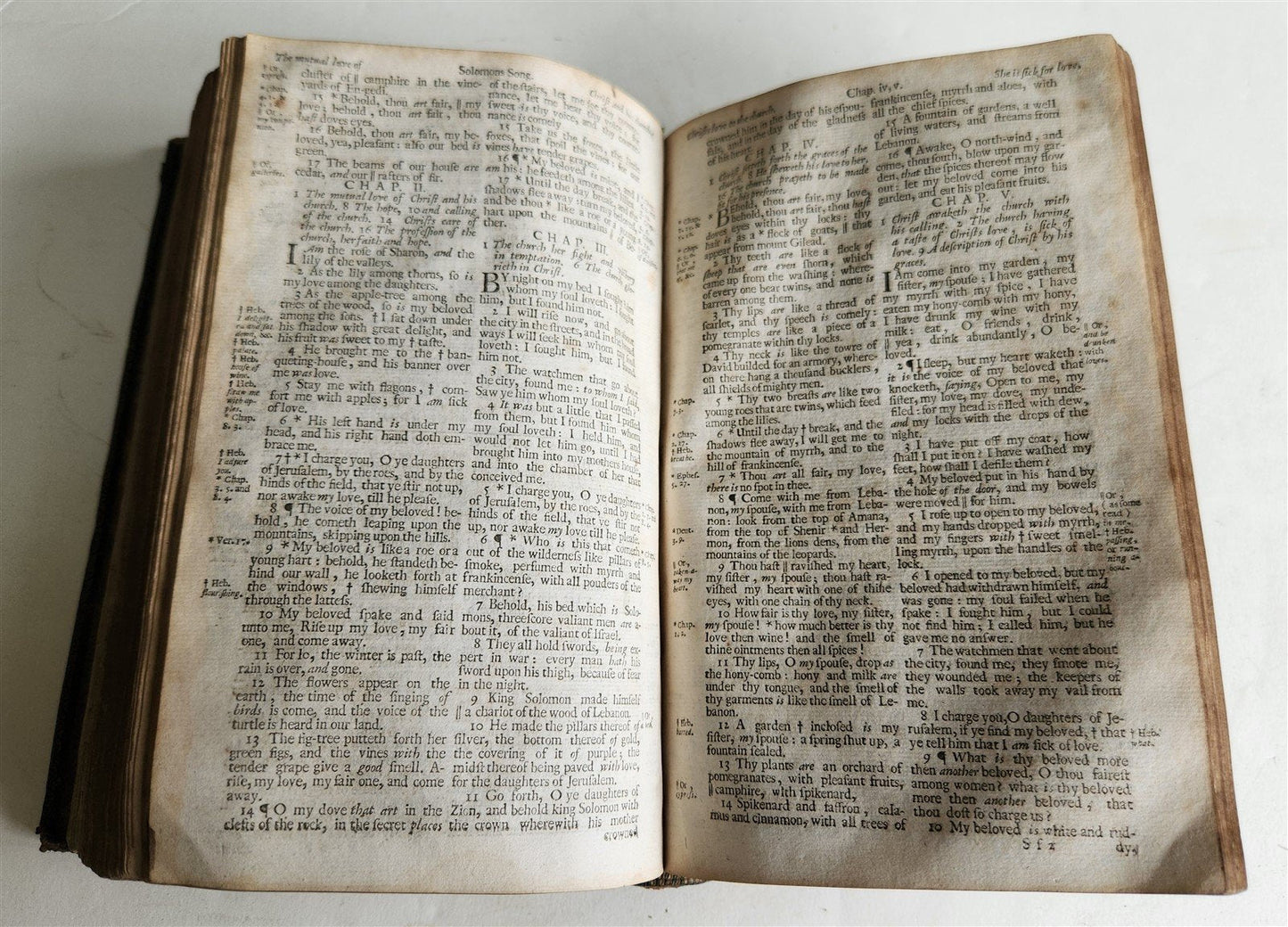 1699 BIBLE in ENGLISH OLD & NEW TESTAMENT antique Charles Bill & Thomas Newcomb