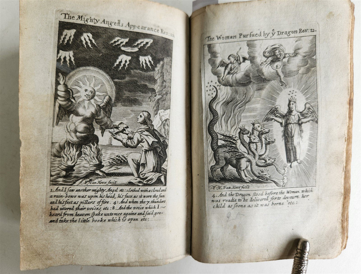 1695 BIBLE in ENGLISH OLD TESTAMENT antique ILLUSTRATED w/ NUMEROUS PLATES