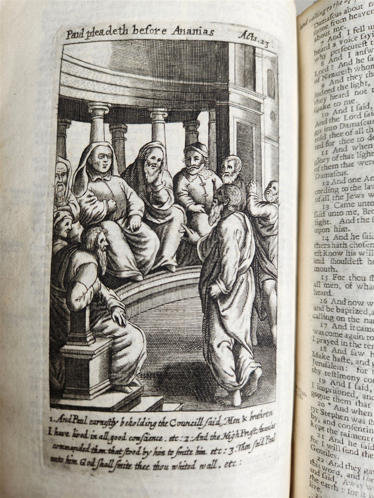 1695 BIBLE in ENGLISH OLD TESTAMENT antique ILLUSTRATED w/ NUMEROUS PLATES