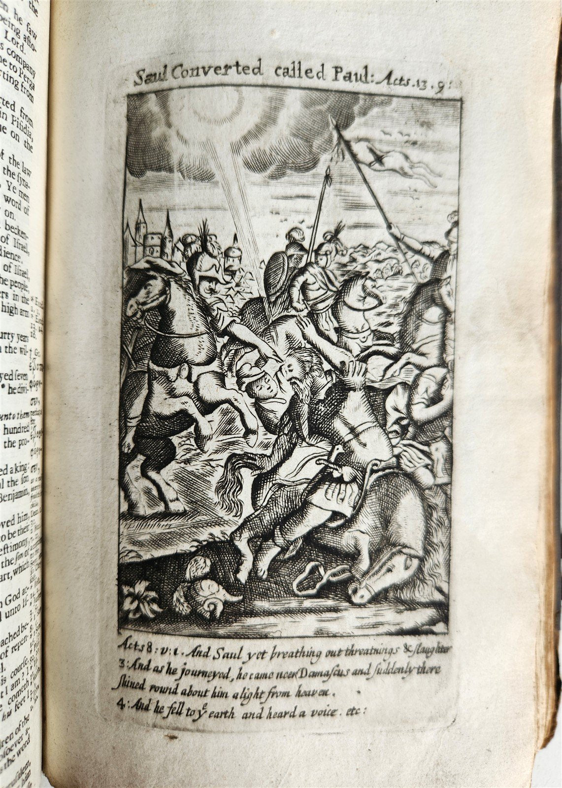 1695 BIBLE in ENGLISH OLD TESTAMENT antique ILLUSTRATED w/ NUMEROUS PLATES