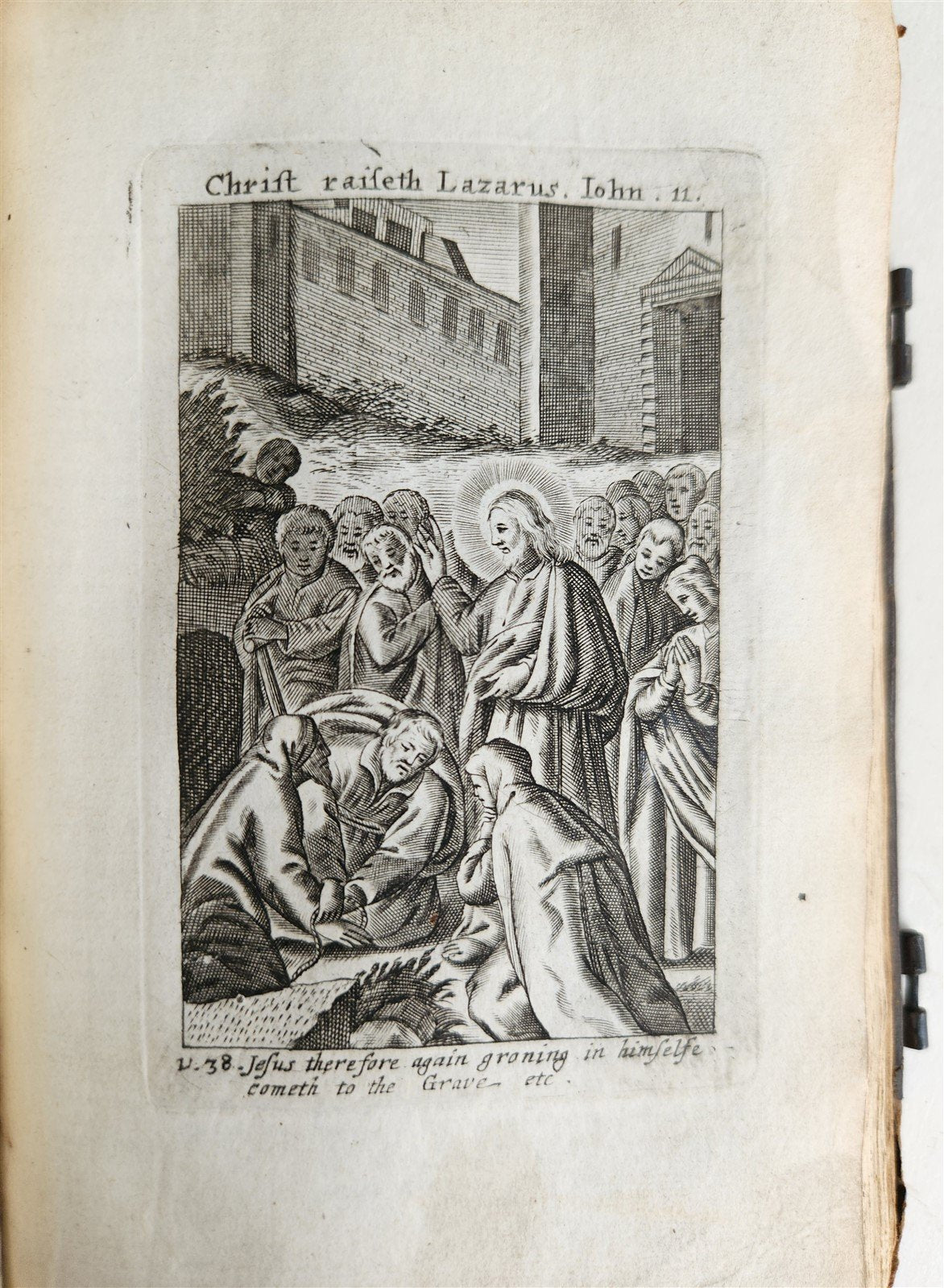 1695 BIBLE in ENGLISH OLD TESTAMENT antique ILLUSTRATED w/ NUMEROUS PLATES