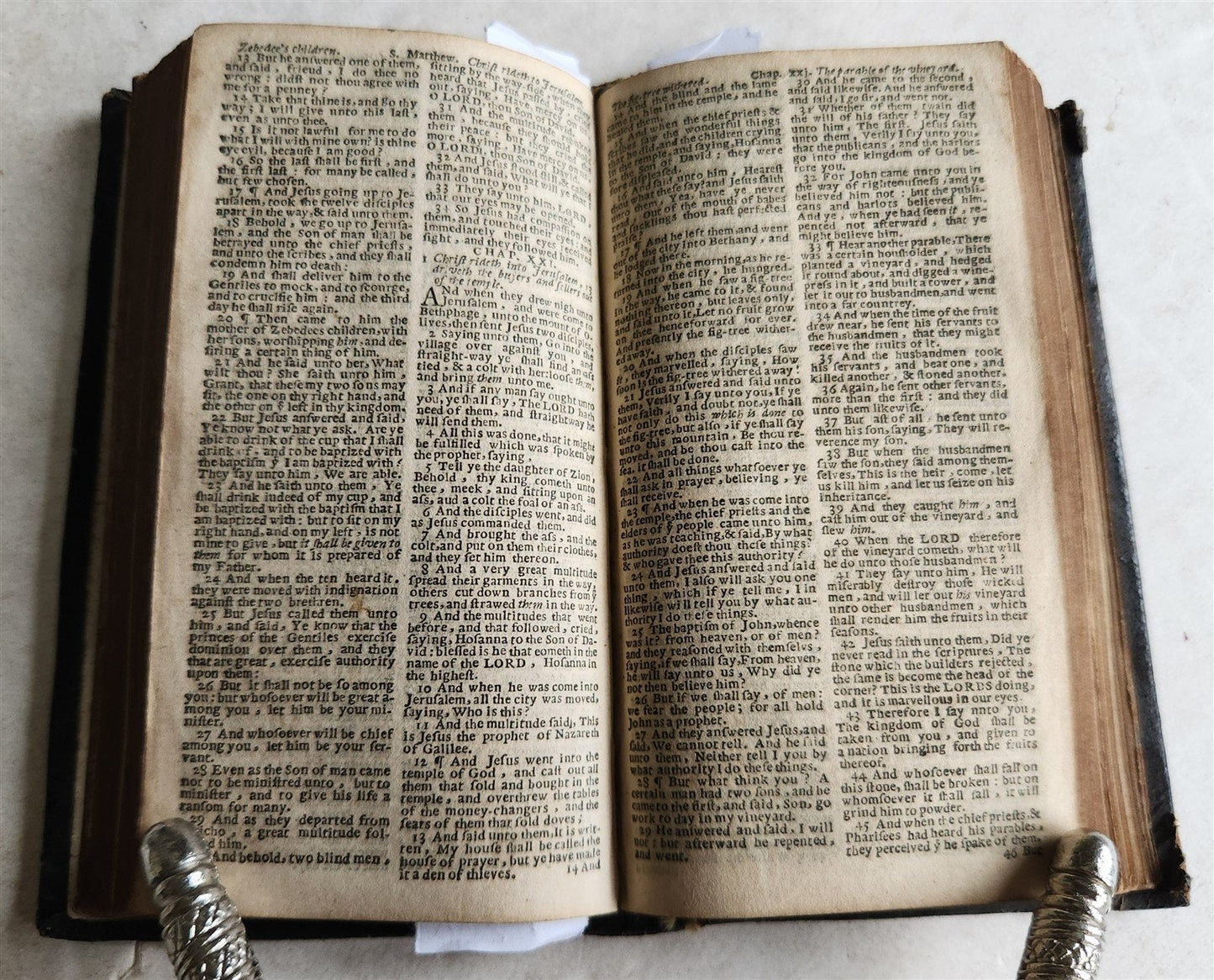 1699 BIBLE in ENGLISH OLD & NEW TESTAMENT antique Vol. II C. Bill & T. Newcomb