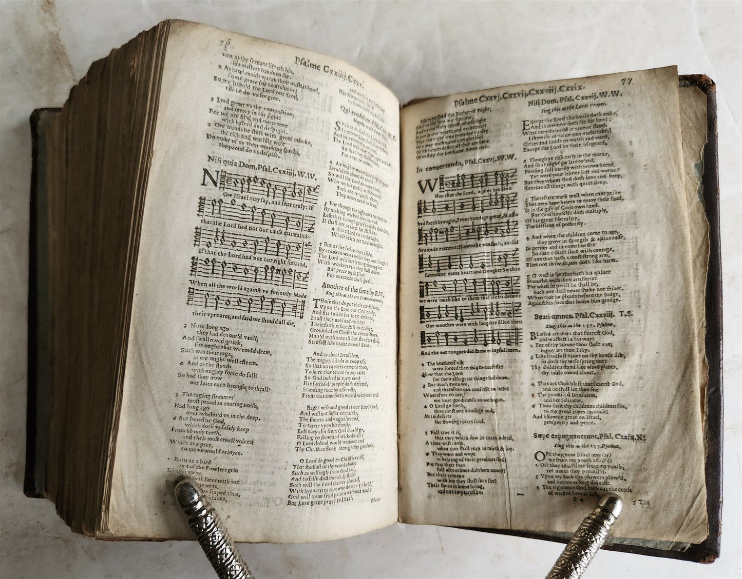 1634 BIBLE in ENGLISH King James antique ORIGINAL BINDING