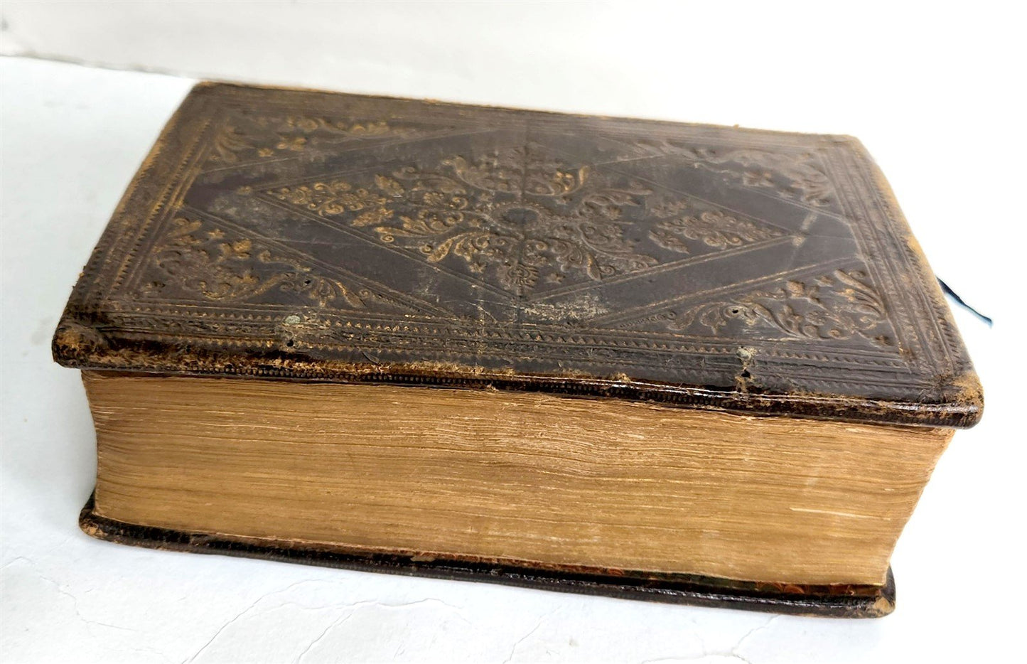 1638 BIBLE in ENGLISH Robert Barker ILLUSTRATED antique FINE ORIGINAL BINDING