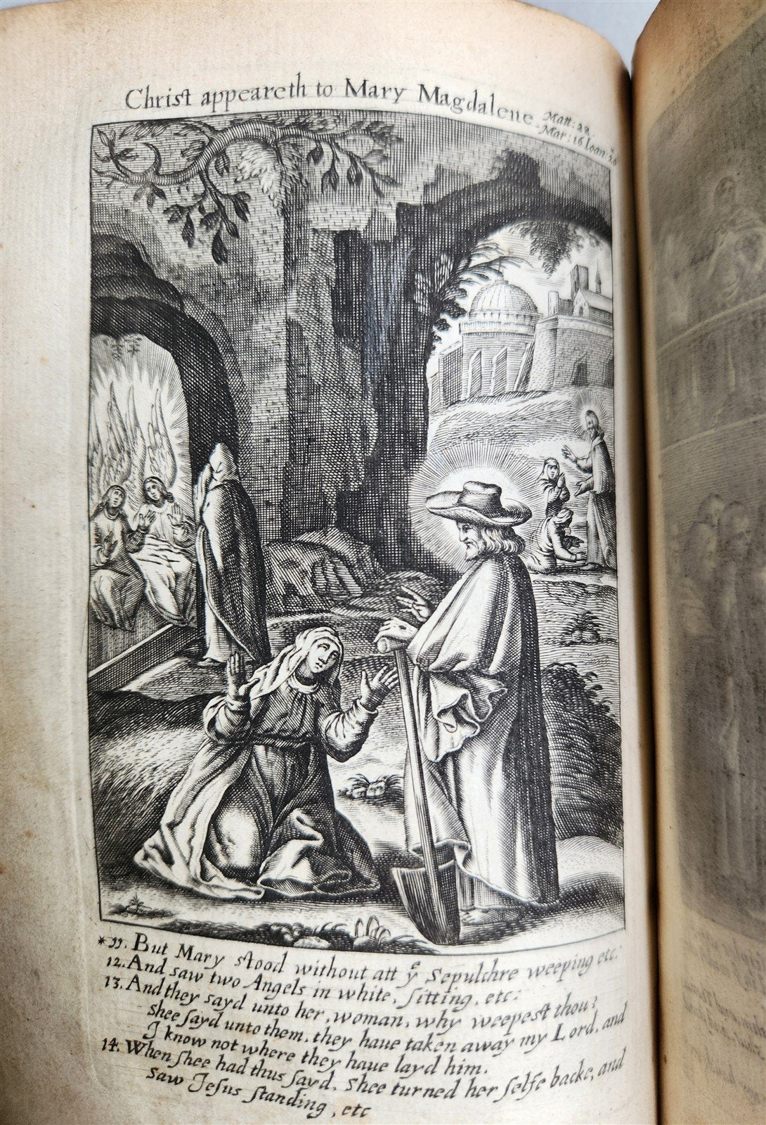 1638 BIBLE in ENGLISH Robert Barker ILLUSTRATED antique FINE ORIGINAL BINDING