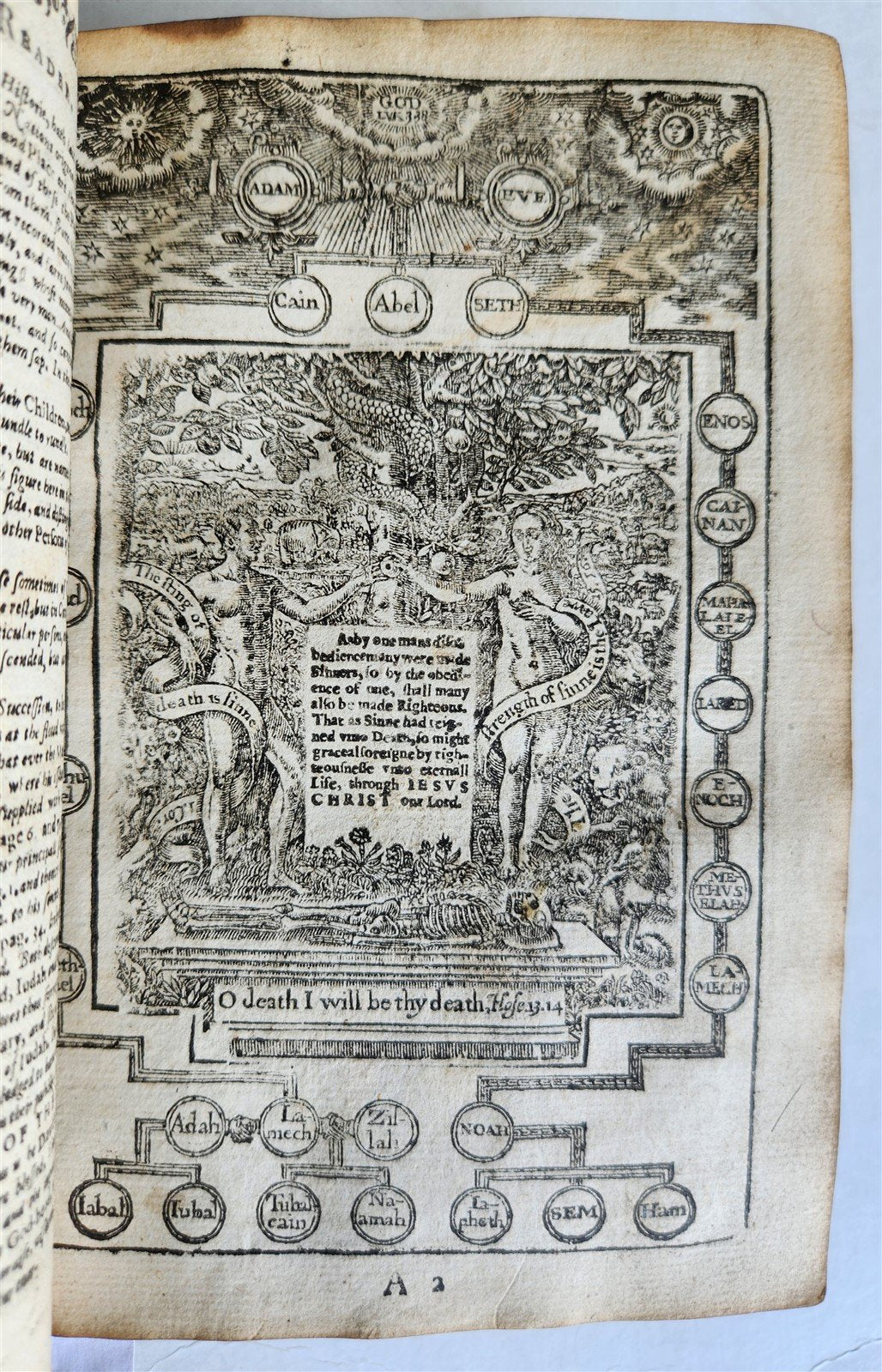 1638 BIBLE in ENGLISH Robert Barker ILLUSTRATED antique FINE ORIGINAL BINDING