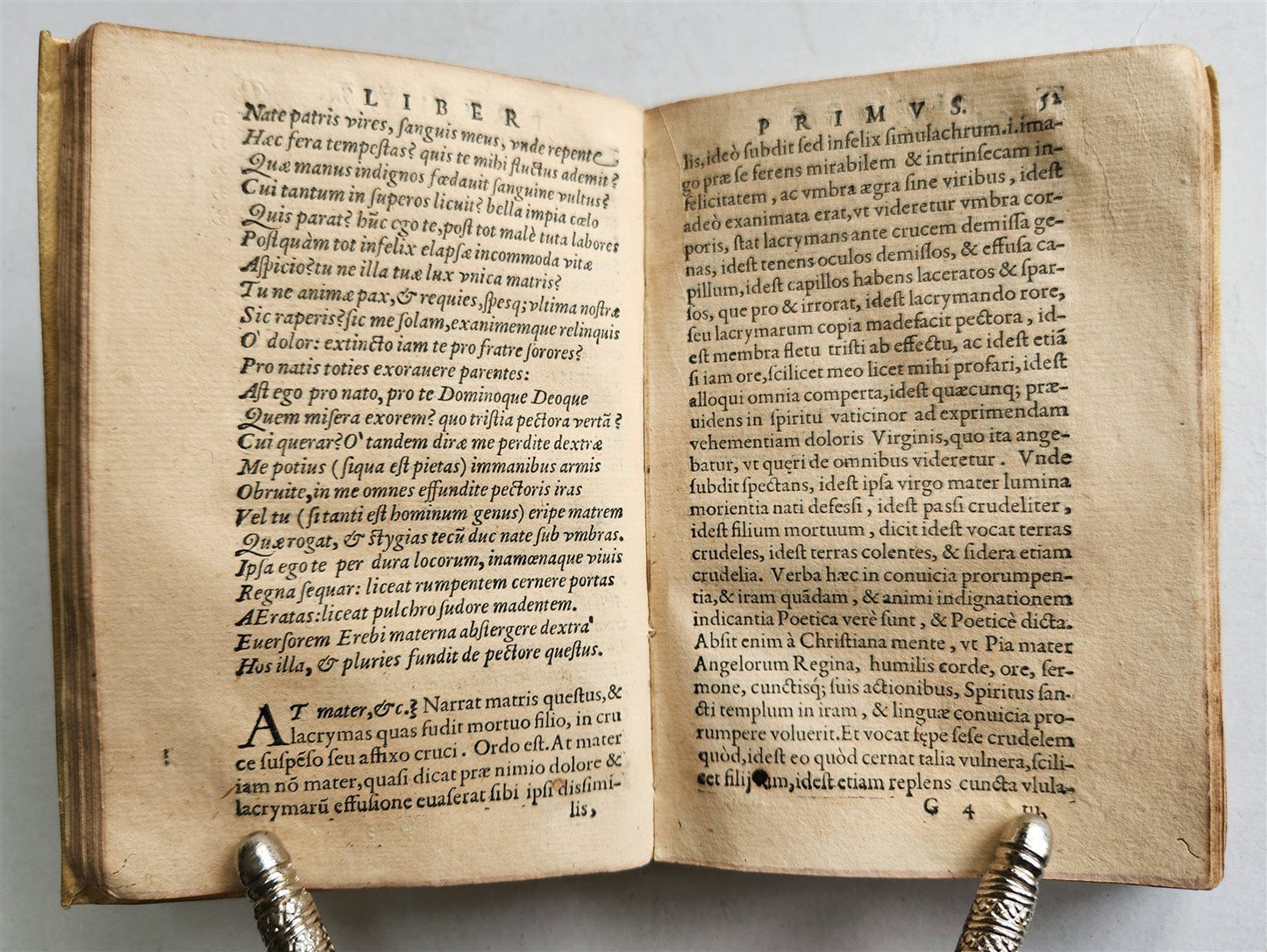 1584 Sannazaro's DE PARTU VIRGINIS POEM Commentary by Lazaro Cardona ANTIQUE