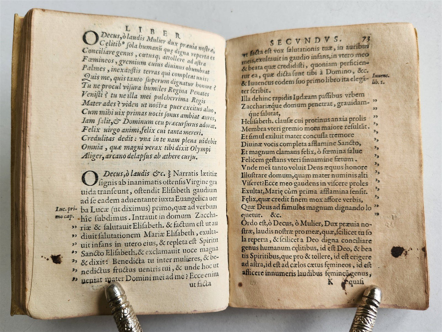 1584 Sannazaro's DE PARTU VIRGINIS POEM Commentary by Lazaro Cardona ANTIQUE