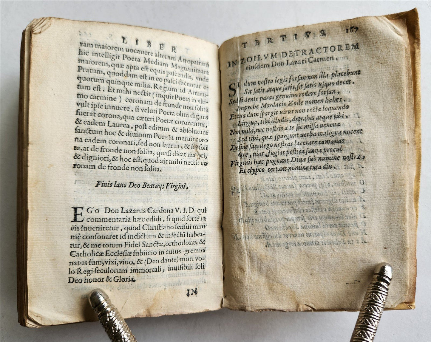 1584 Sannazaro's DE PARTU VIRGINIS POEM Commentary by Lazaro Cardona ANTIQUE