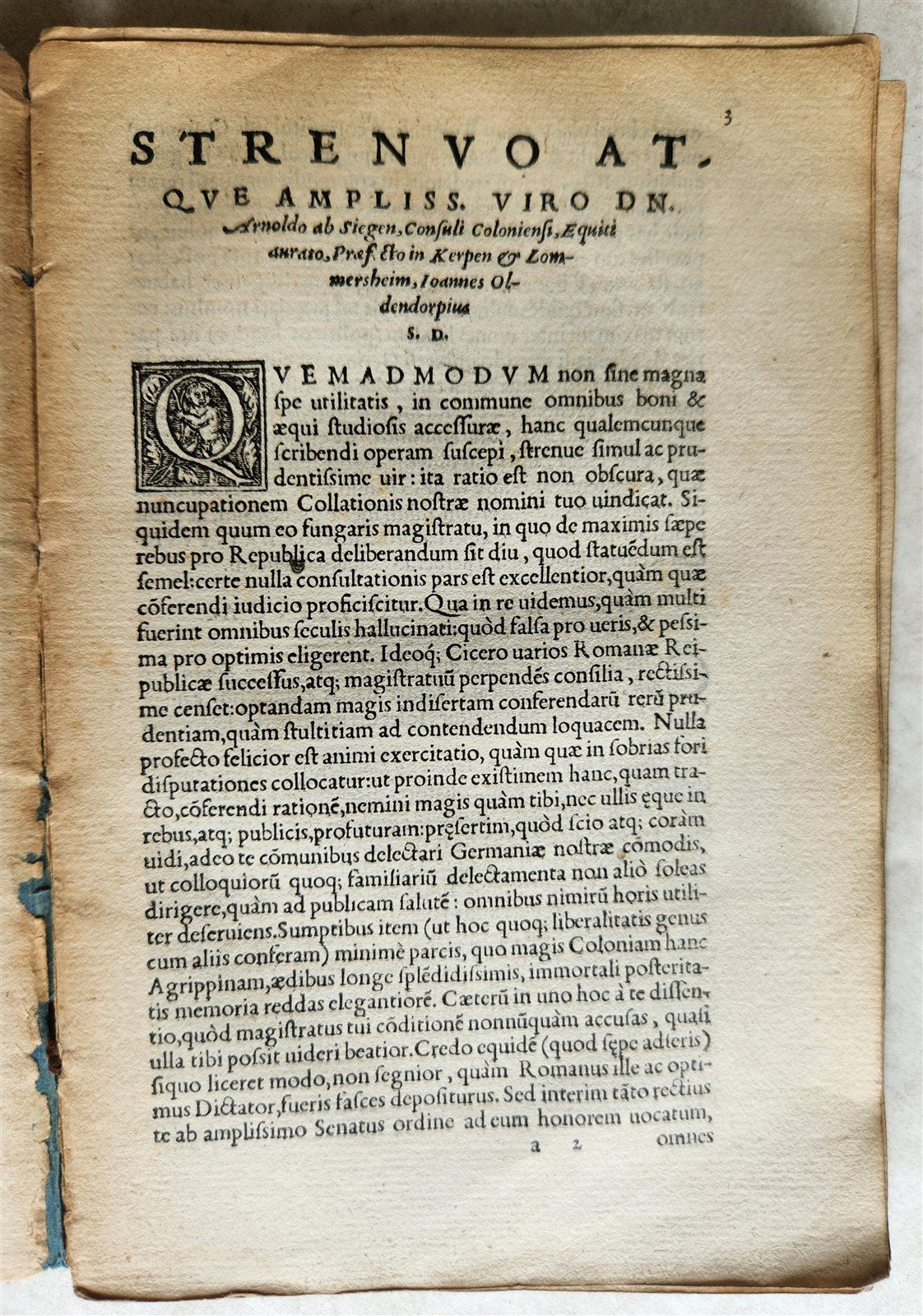 1547 LAW BOOK by D. Ioan. OLDENDORPIUM Collatio Iuris Civis et Canonici antique
