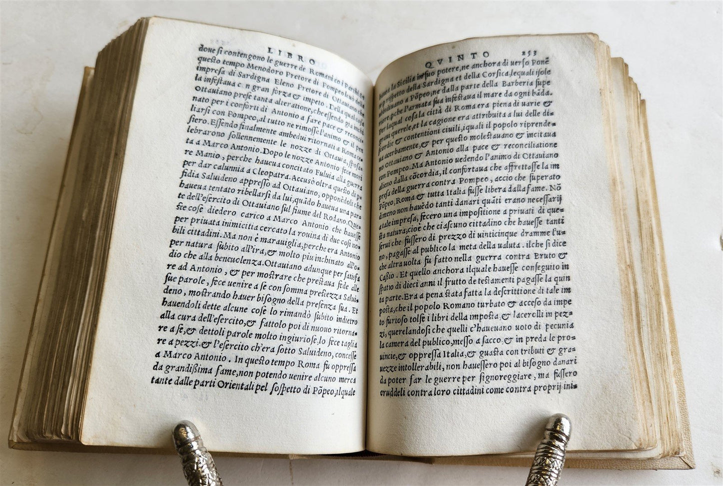 1550 HISTORY of ROMAN WARS by APPIAN antique 16th CENTURY vellum bound