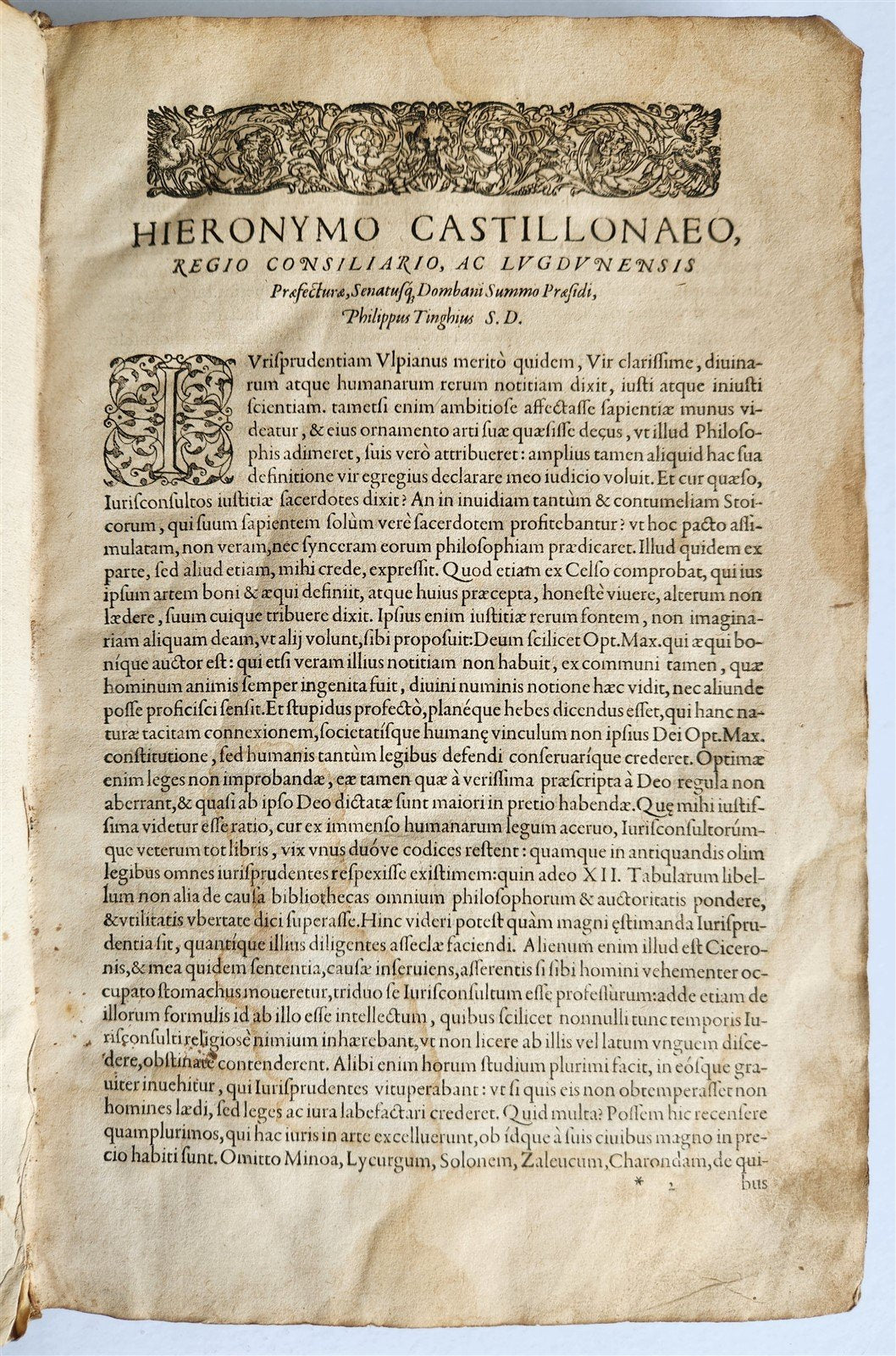 1582 LAW BOOK by CLARO GIULIO antique VELLUM BOUND FOLIO 16th CENTURY